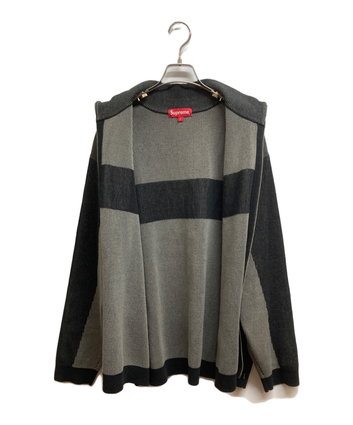 中古・古着通販】SUPREME (シュプリーム) 2-Tone Ribbed Zip Up 