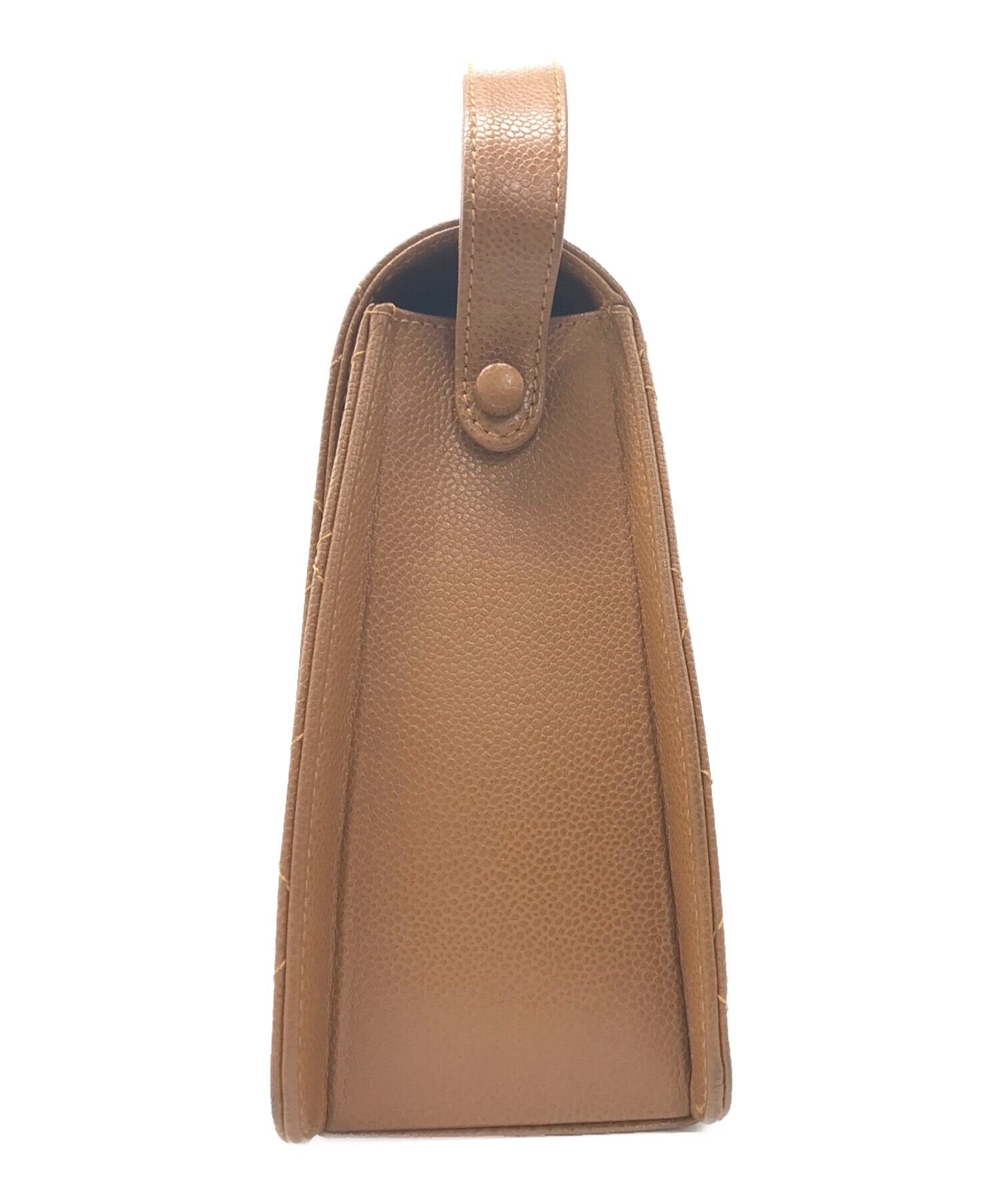 中古・古着通販】CHANEL (シャネル) キャビアスキン ココマーク ワン  