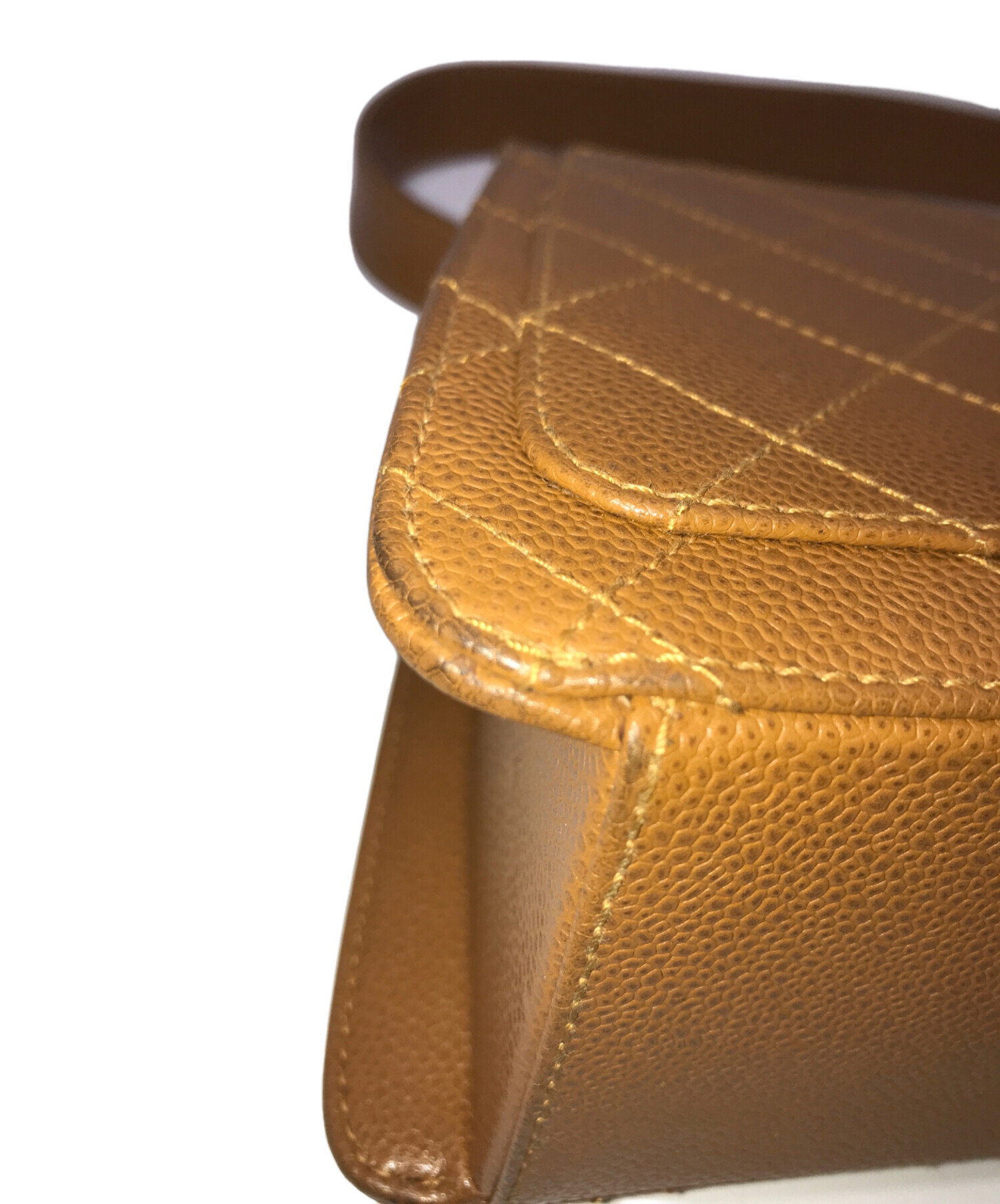 中古・古着通販】CHANEL (シャネル) キャビアスキン ココマーク ワン  