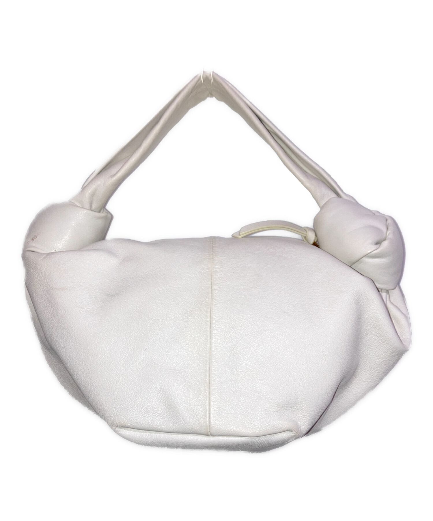 ボッテガヴェネタ ダブルノット ハンドバッグ ホワイト レザー レディース BOTTEGAVENETA 【中古】 中古・古着通販】BOTTEGA VENETA (ボッテガベネタ) ハンドバッグ