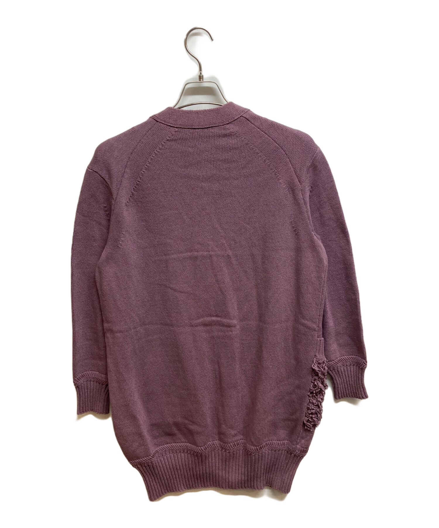 中古・古着通販】DRAWER (ドゥロワー) 7GフリンジVネックロング