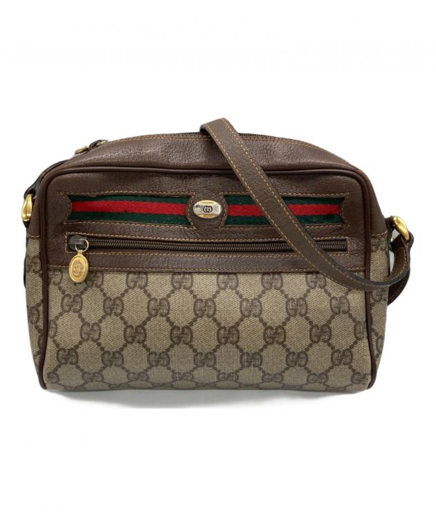 GUCCI ブラウン ショルダーバッグ 中古・古着通販】GUCCI (グッチ) ショルダーバッグ ブラウン