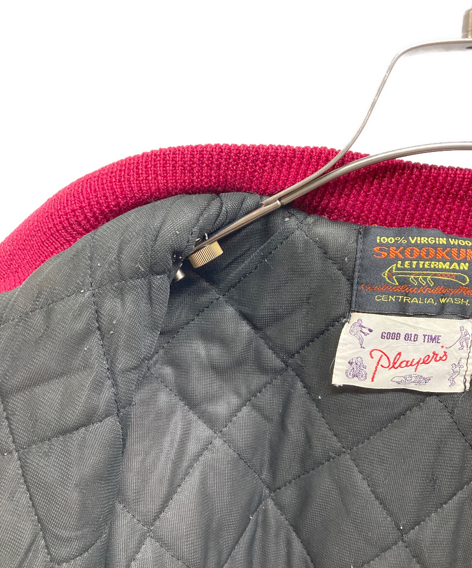 中古・古着通販】SKOOKUM (スクーカム) スタジャン レッド サイズ:L