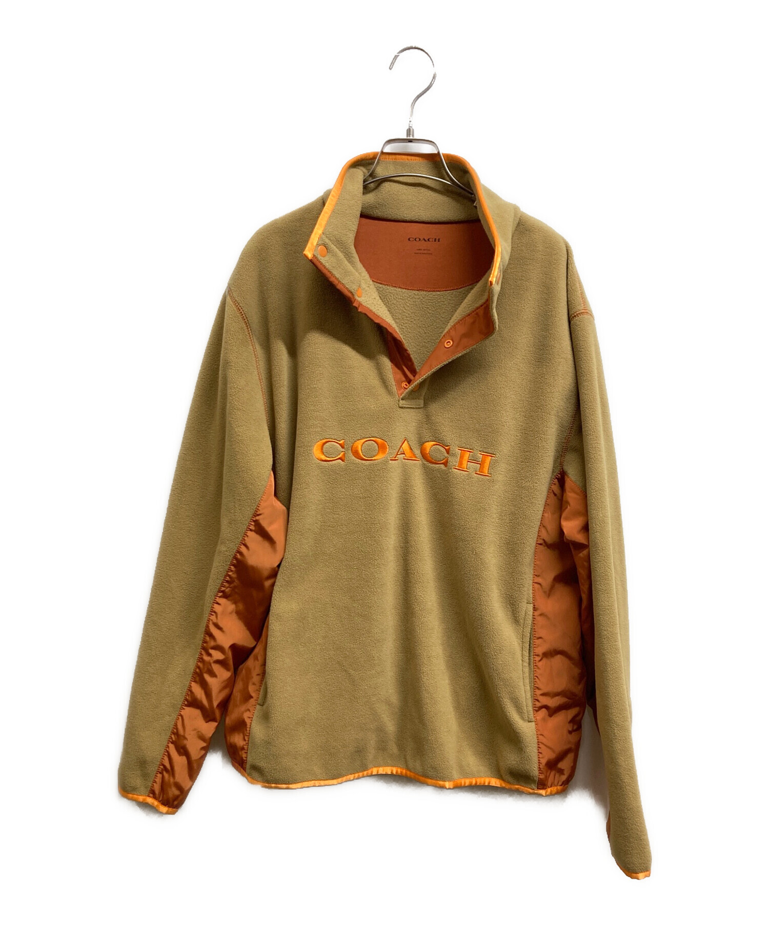 Coach フリースパーカー 中古・古着通販】COACH (コーチ) フリーススナッププルオーバー