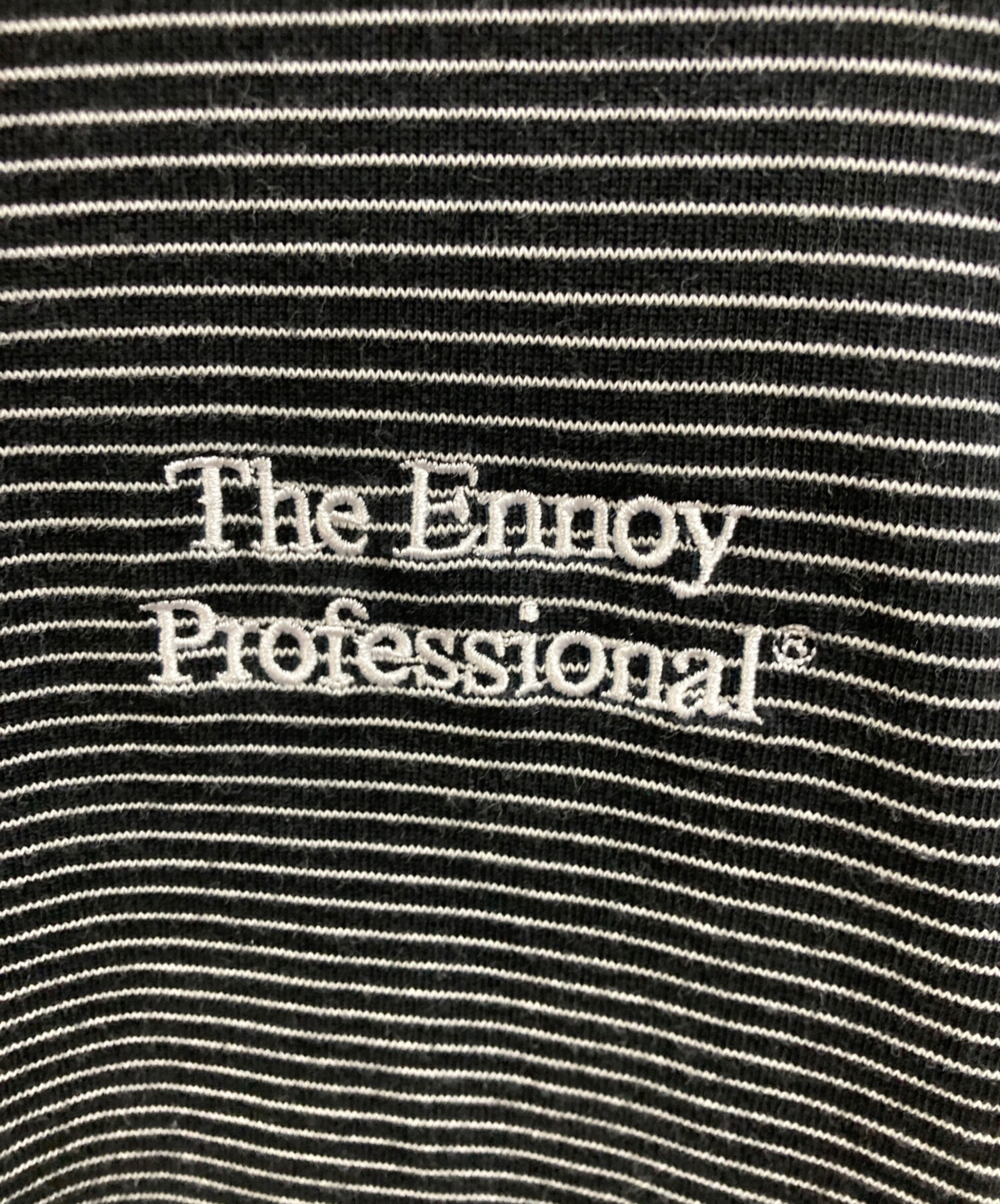 中古・古着通販】ENNOY (エンノイ) L S BORDER T-SHIRTS ブラック 