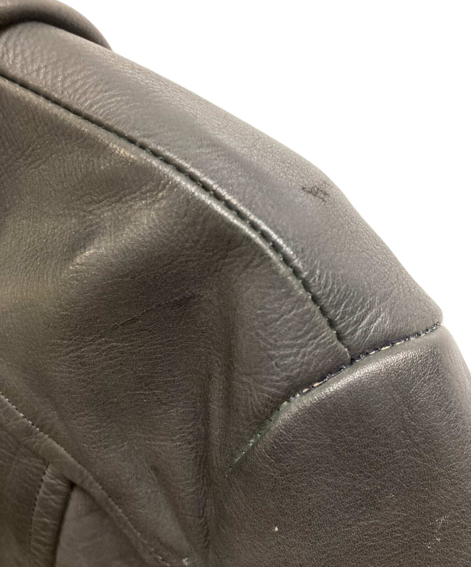 中古・古着通販】ATTACHMENT (アタッチメント) カウレザーフーデッド 