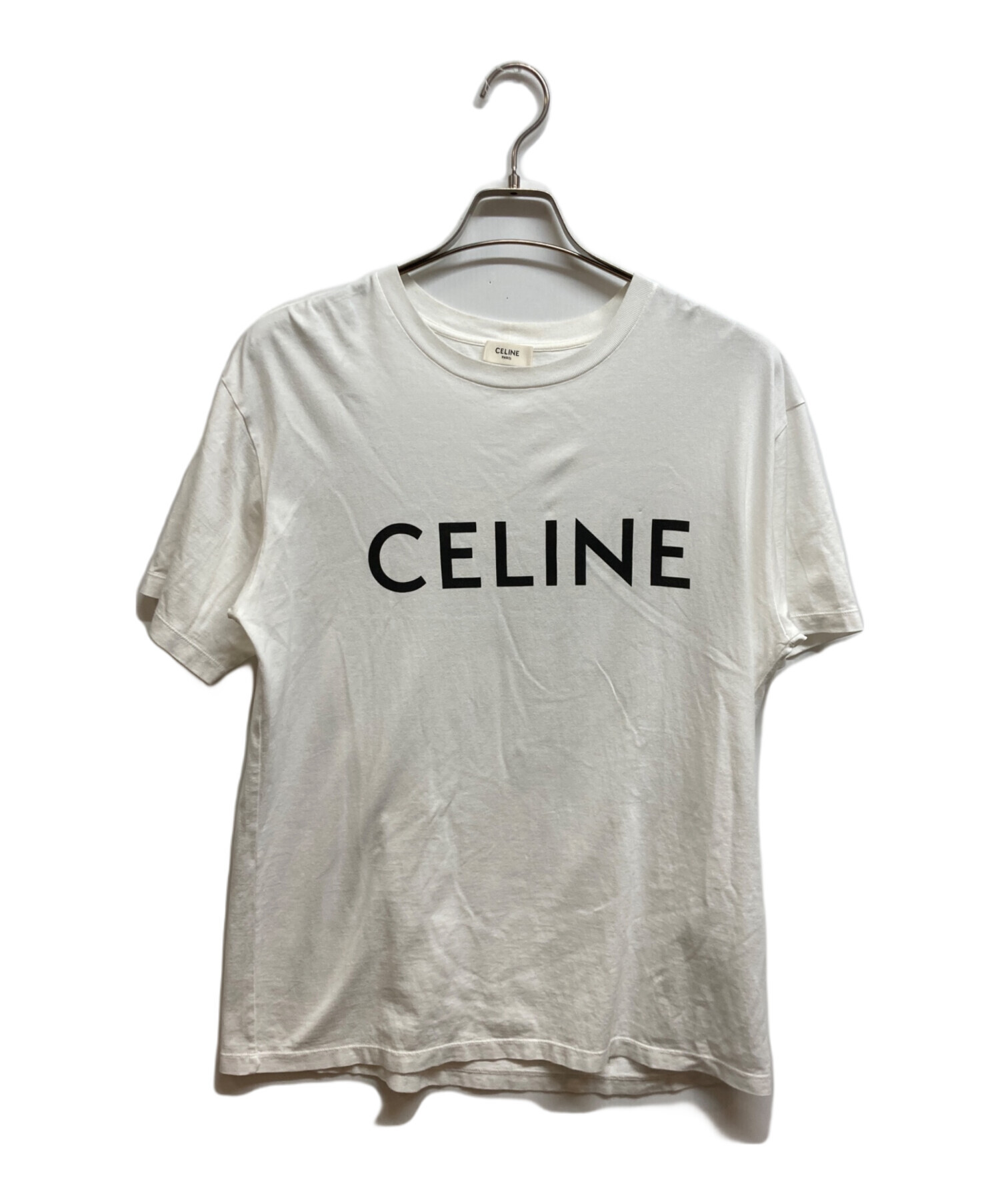 中古・古着通販】CELINE (セリーヌ) ルーズTシャツ ホワイト サイズ:XS 