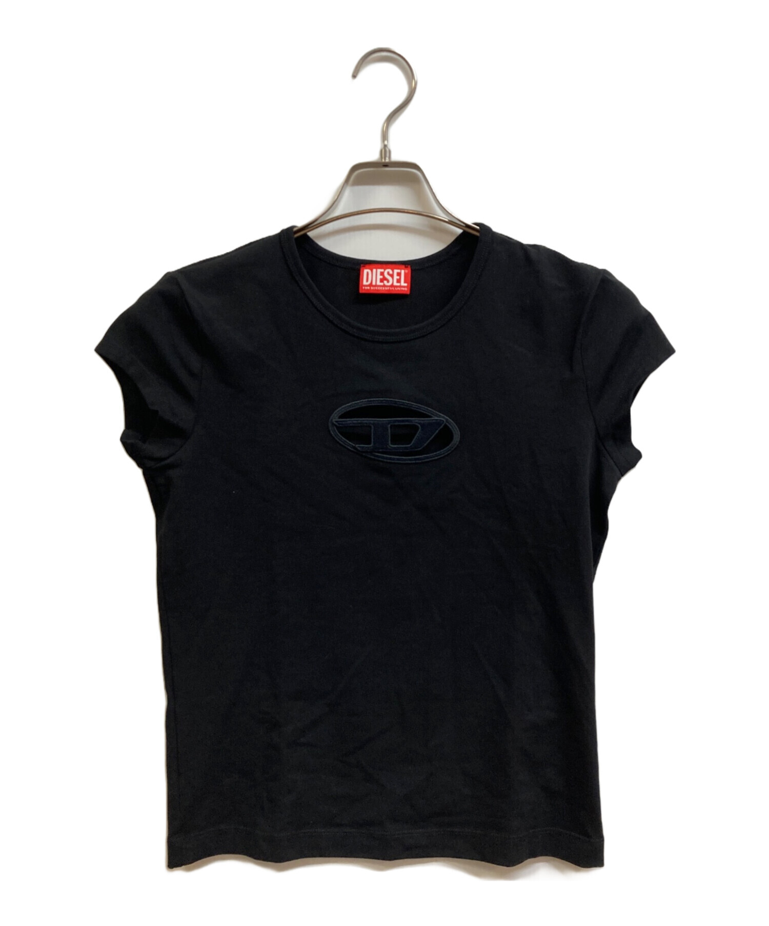 中古・古着通販】DIESEL (ディーゼル) オーバルDロゴTシャツ ブラック 