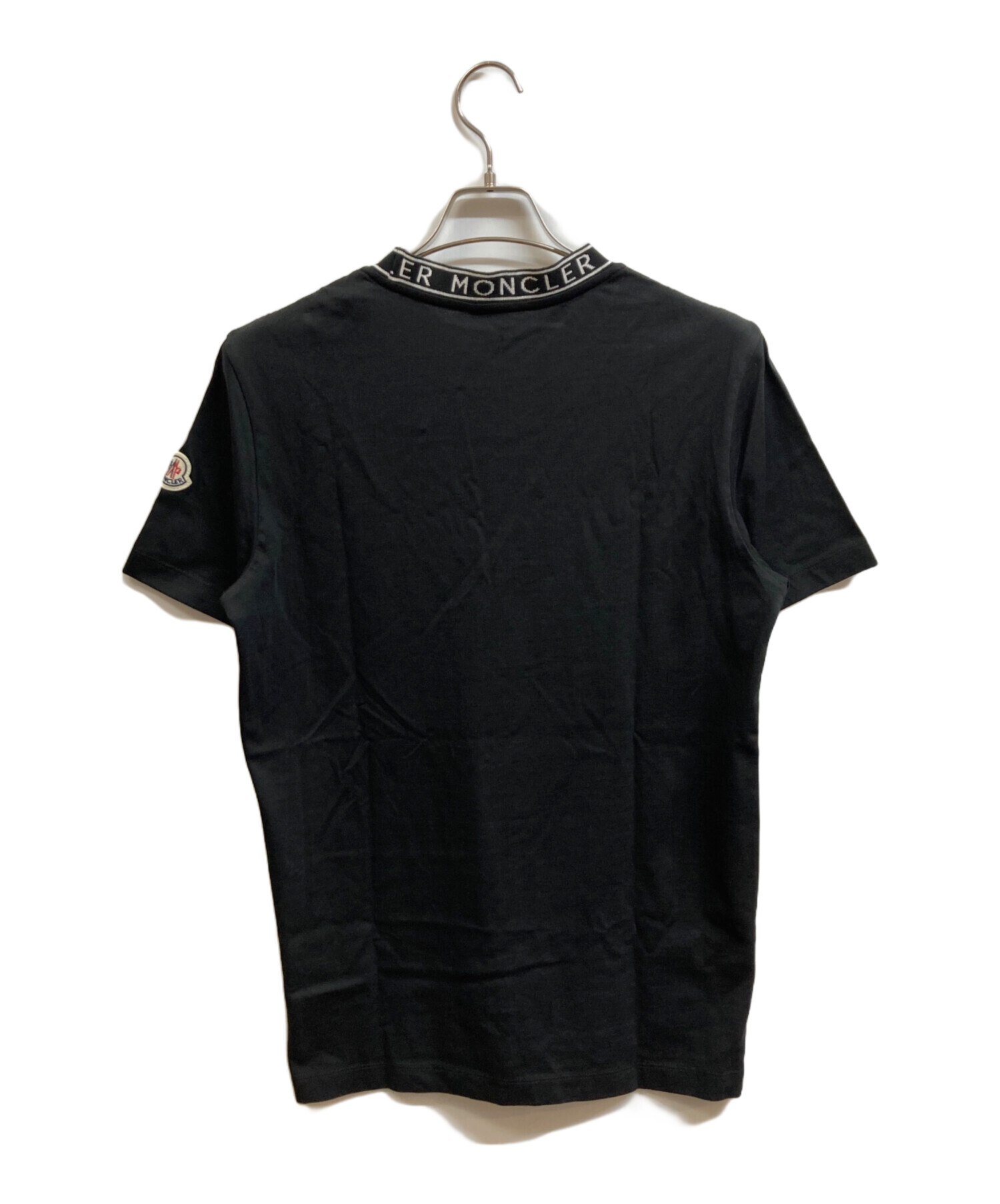 MONCLER モンクレール Tシャツ 半袖 ネックロゴ 黒 M カットソー 