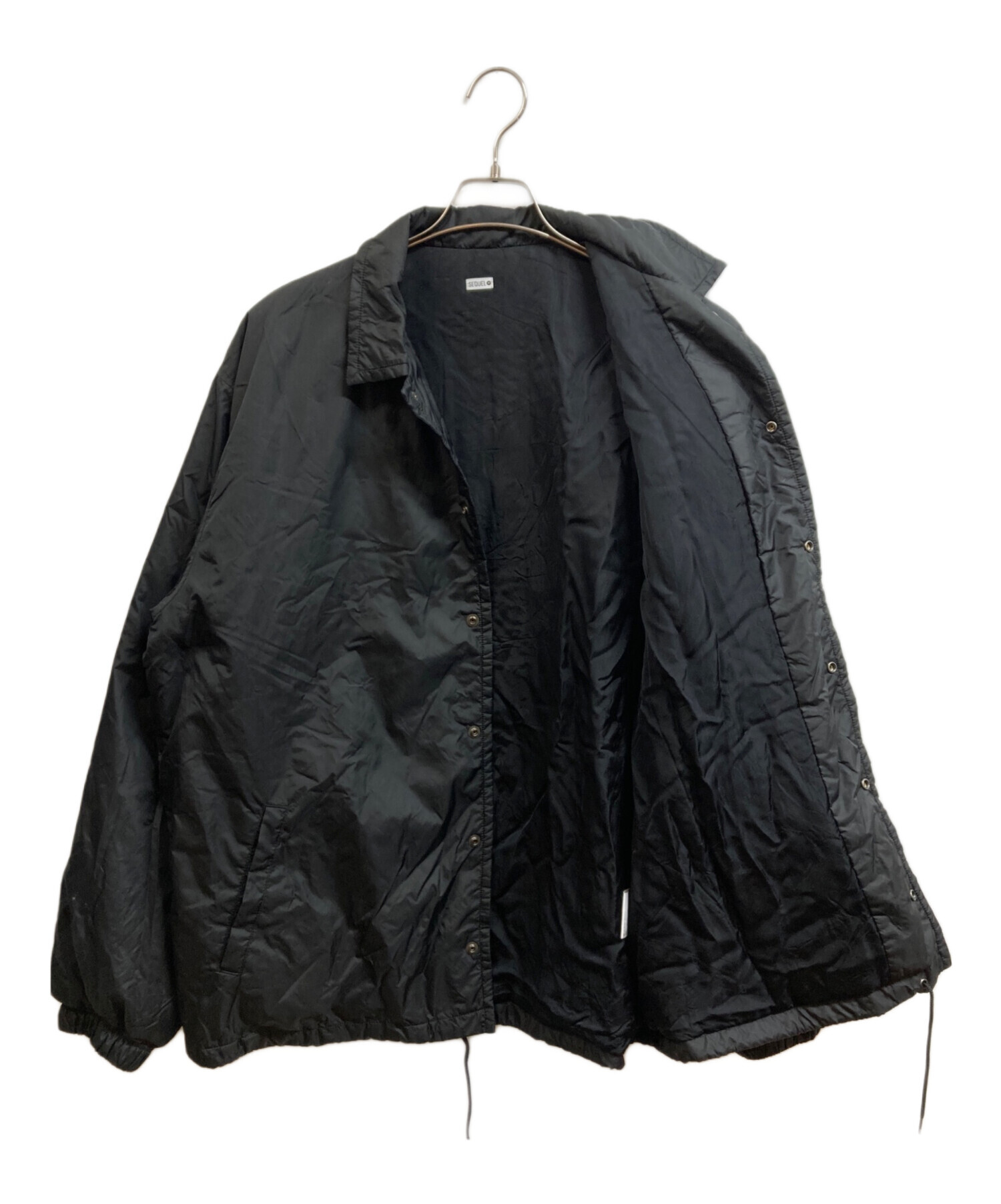中古・古着通販】SEQUEL (シークエル) COACH JACKET ブラック サイズ