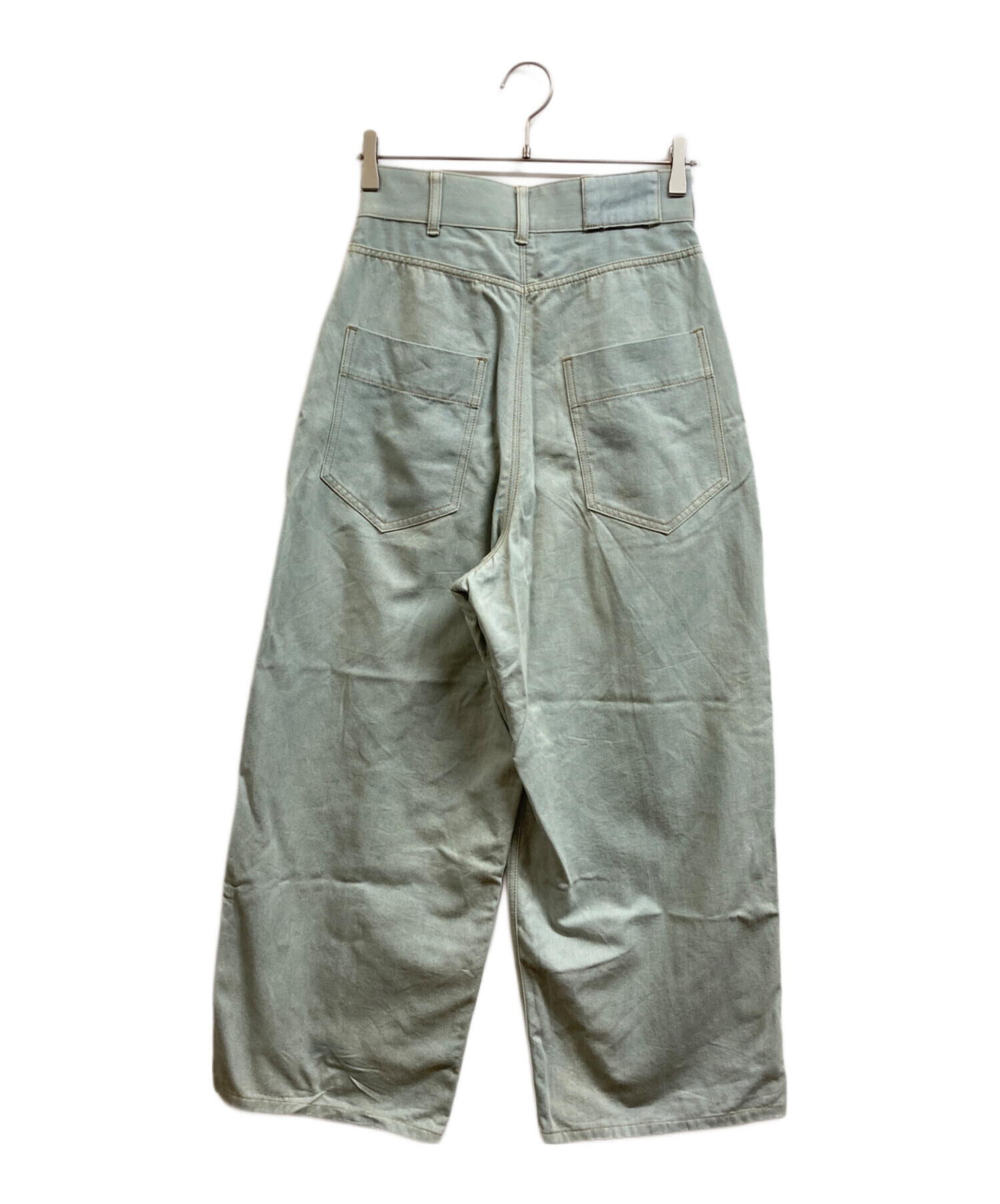 中古・古着通販】THE RERACS (ザ リラクス) ワイドスラックス ブルー 