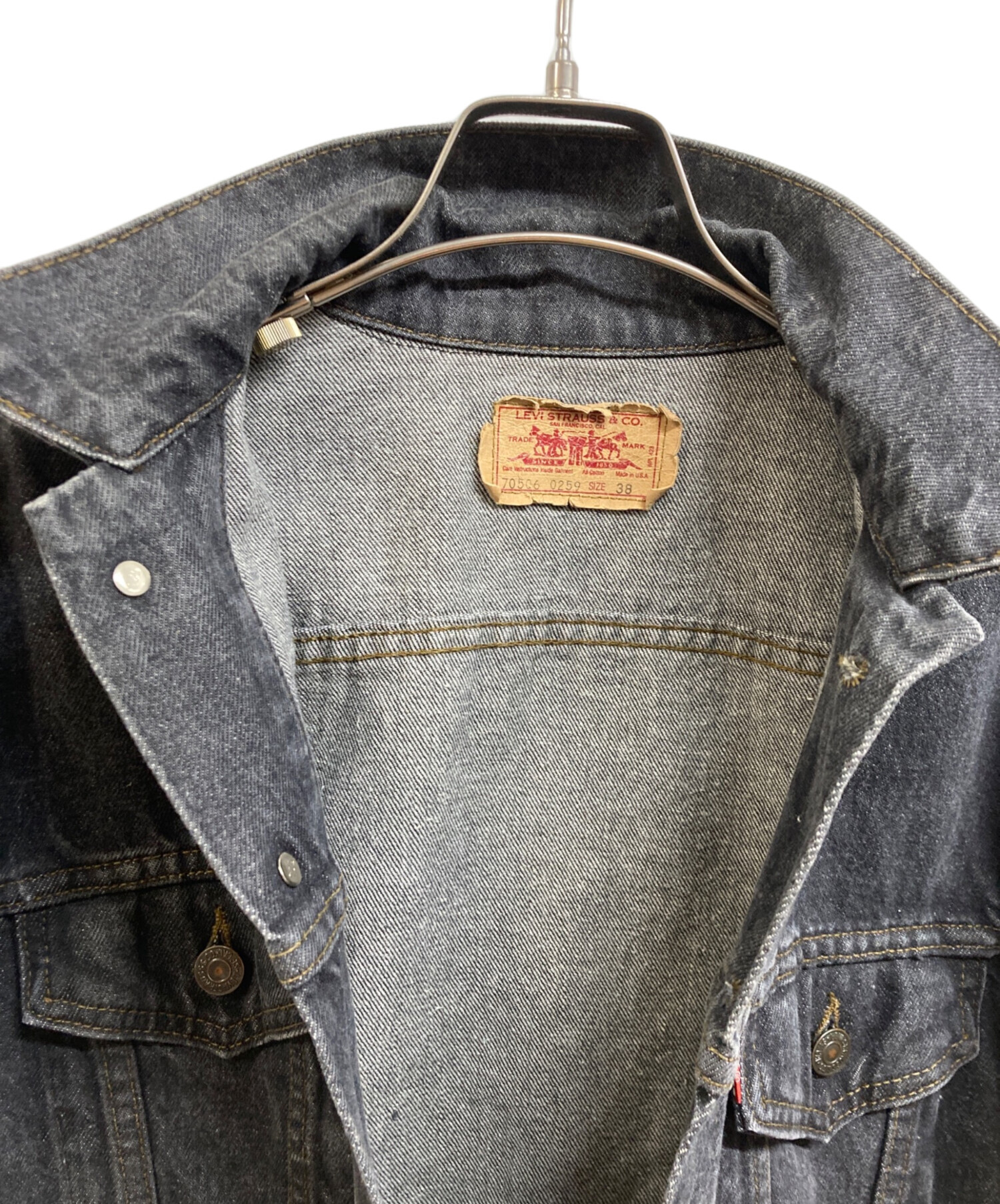 中古・古着通販】LEVI'S (リーバイス) 80's先染めブラックデニム