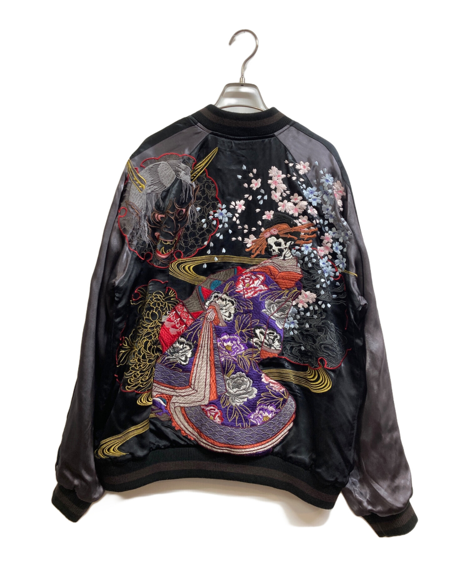 般若　スカジャン　リバーシブル　赤　黒 般若スカジャン 般若 スカジャン リバーシブル 赤 黒 般若 スカジャン