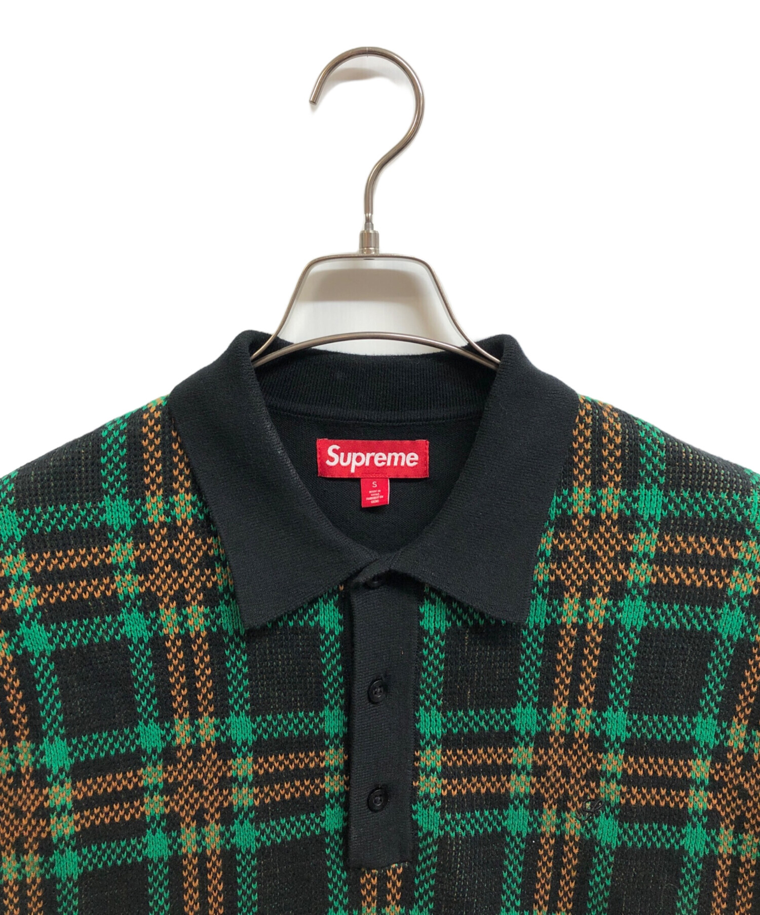 中古・古着通販】Supreme (シュプリーム) 24SS Plaid Knit S S Polo 