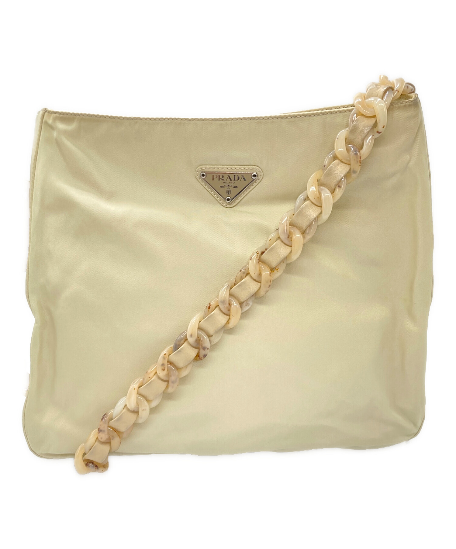 PRADAプラダ ショルダーバッグアイボリー【used】