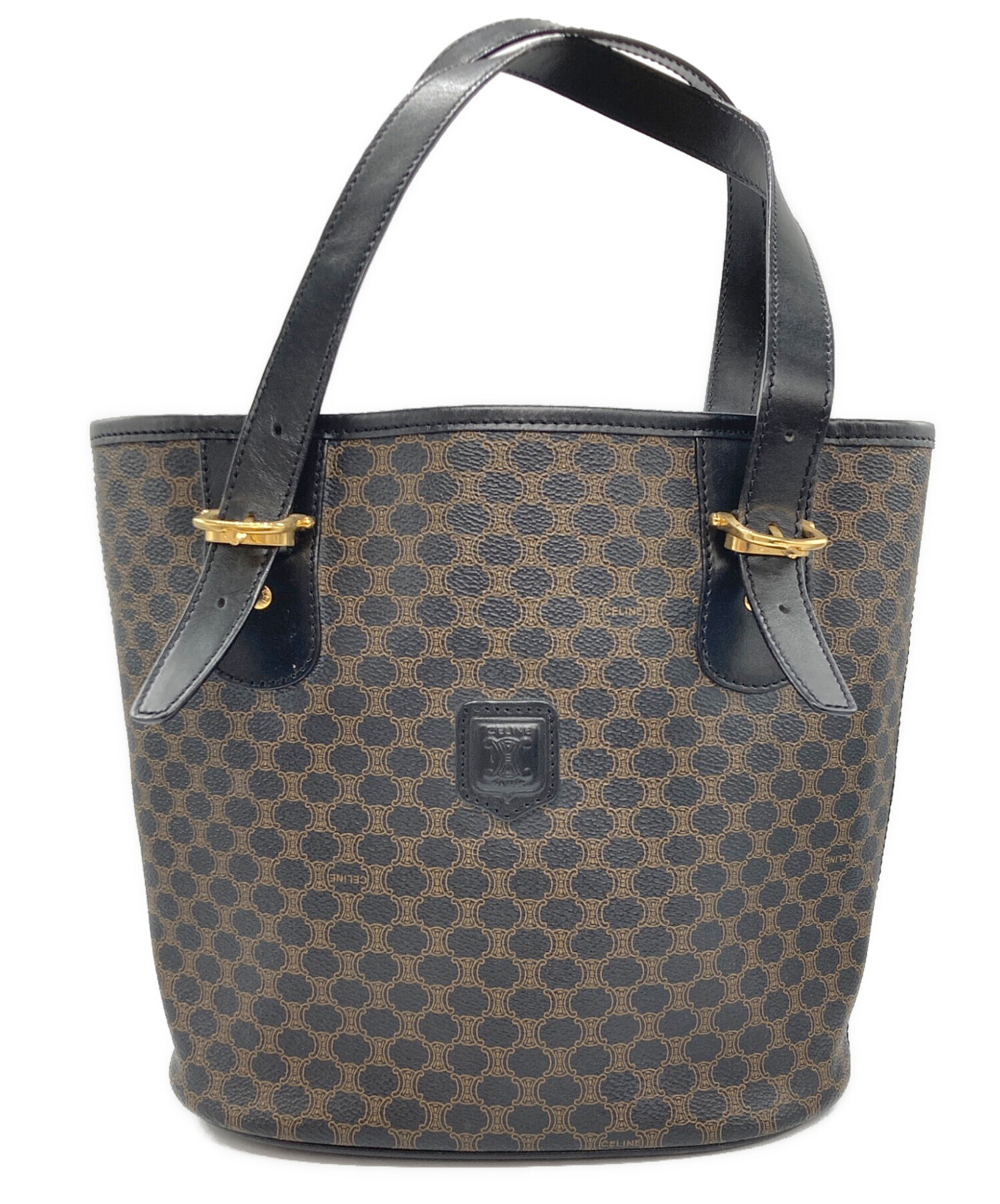中古・古着通販】CELINE (セリーヌ) マガダム柄トートバッグ ブラウン 