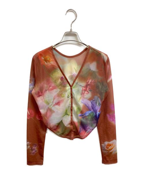 中古・古着通販】AMERI (アメリ) 2WAY SMOKE FLOWER SHEER TOP マルチ
