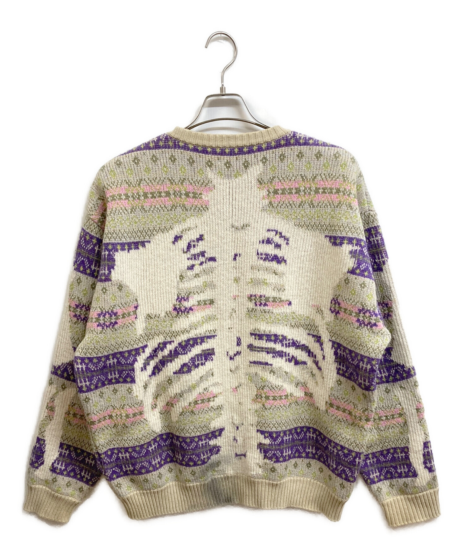 中古・古着通販】KAPITAL (キャピタル) 7G Wool Fair Isle BONE Knit