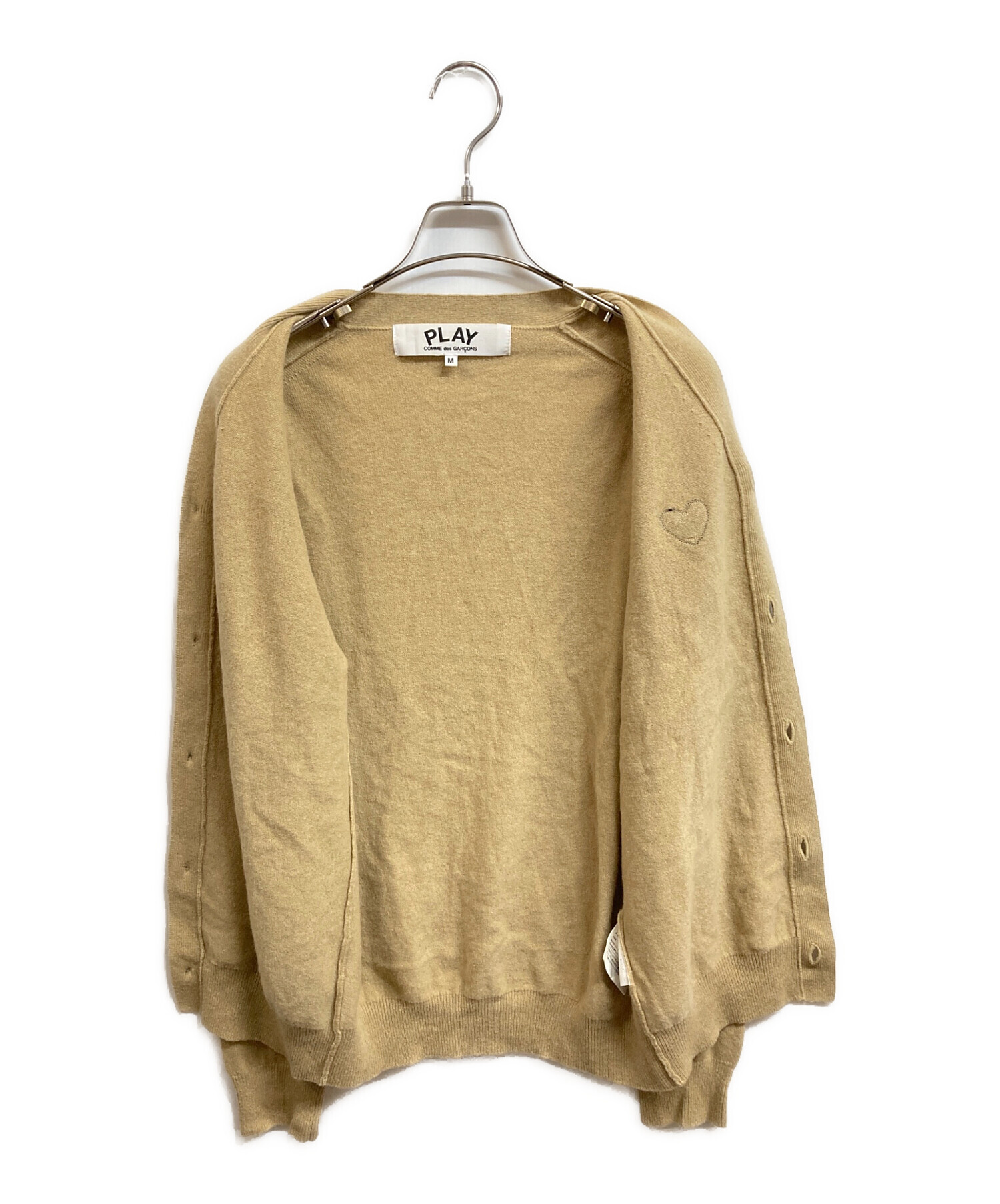 PLAY COMME des GARÇONS ベージュ カーディガン M 【公式通販】