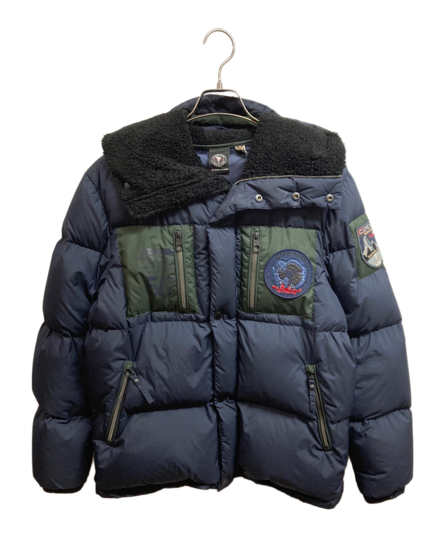 中古・古着通販】CAPEHORN (ケープホーン) ダウンジャケット ネイビー 