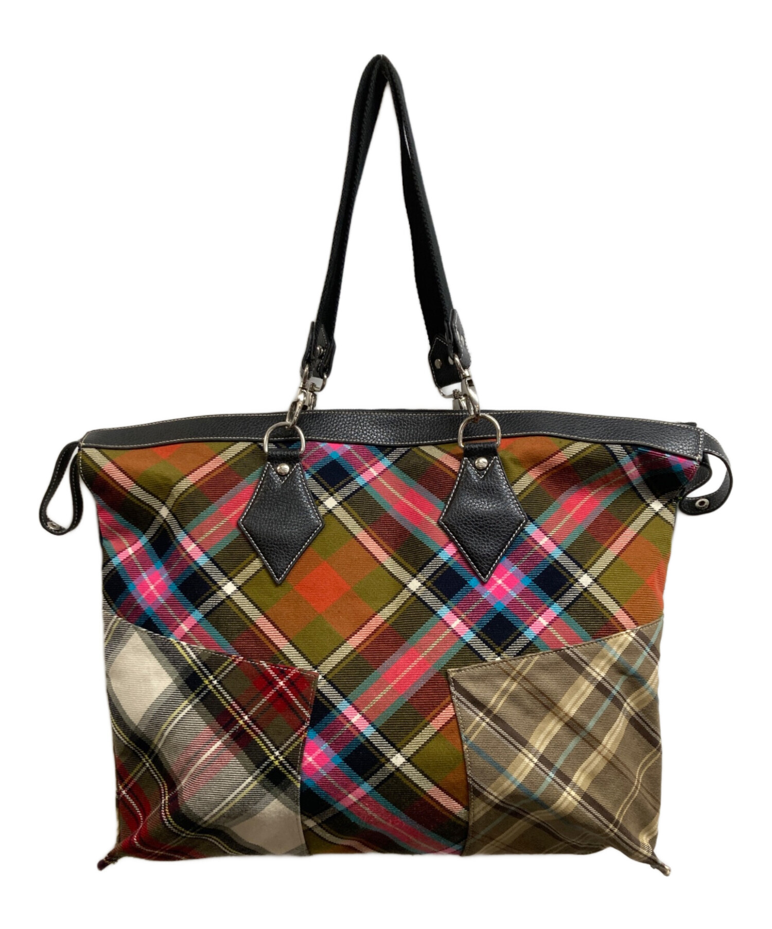 Vivienne Westwood チェック柄トートバッグ 中古・古着通販】Vivienne Westwood (ヴィヴィアンウエストウッド
