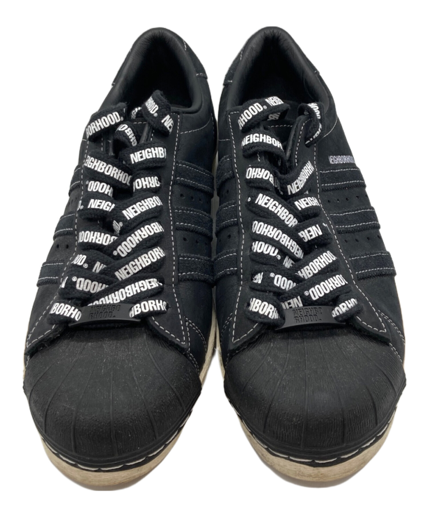 ネイバーフッド× Superstar ブラック スニーカー 中古・古着通販】adidas (アディダス) NEIGHBORHOOD (ネイバーフッド