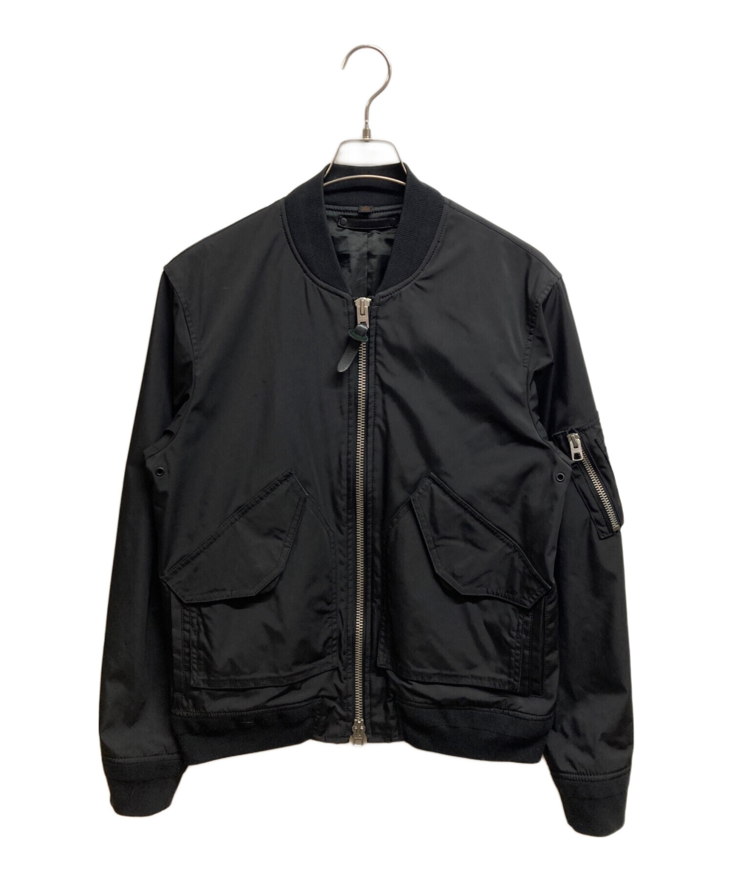 COACH コーチ MA-1 ブラック 黒 メンズ M 175/100A 中古・古着通販】COACH (コーチ) MA-1ジャケット ブラック サイズ:M