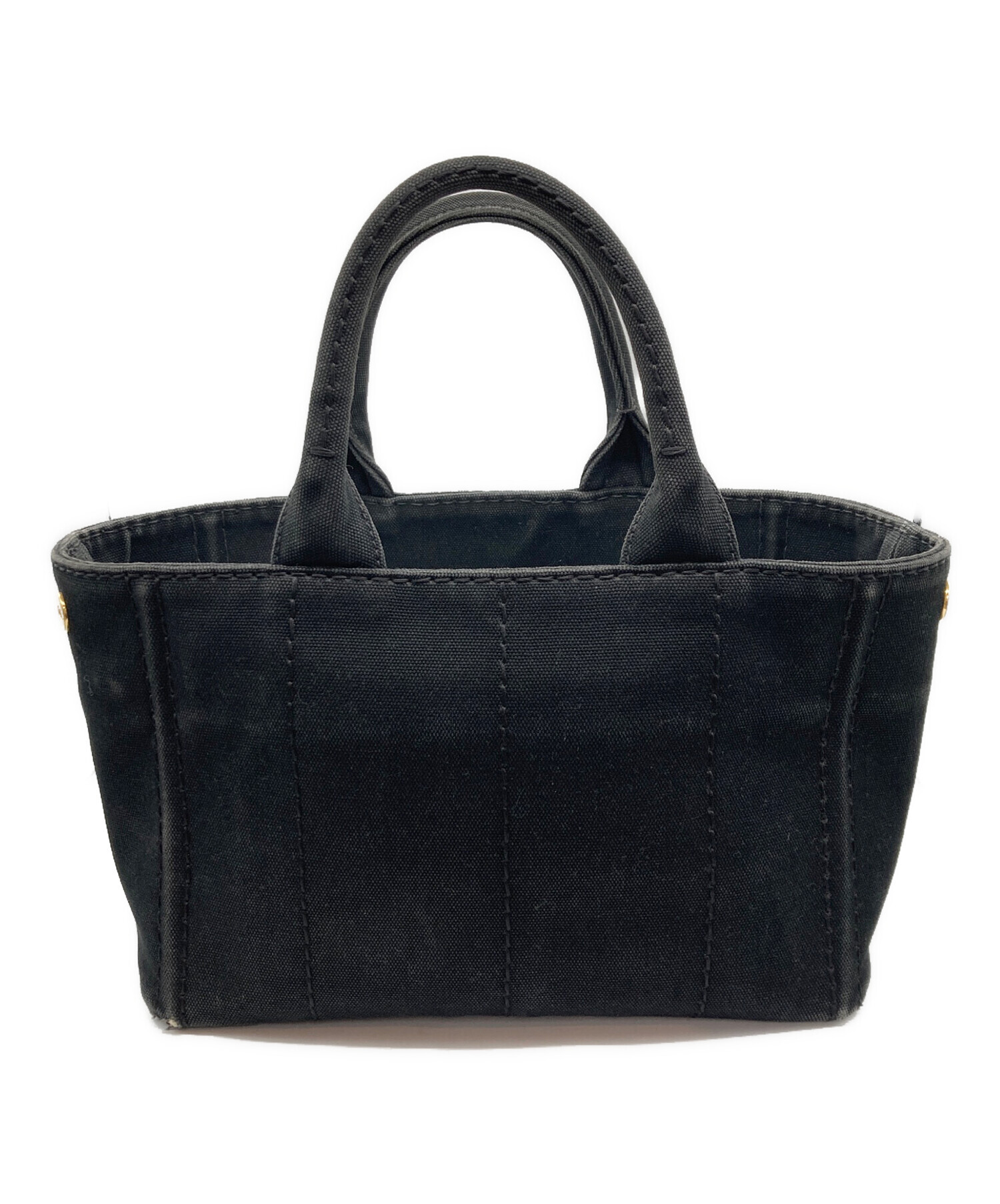 中古・古着通販】PRADA (プラダ) カナパデニムトートバッグ ブラック 
