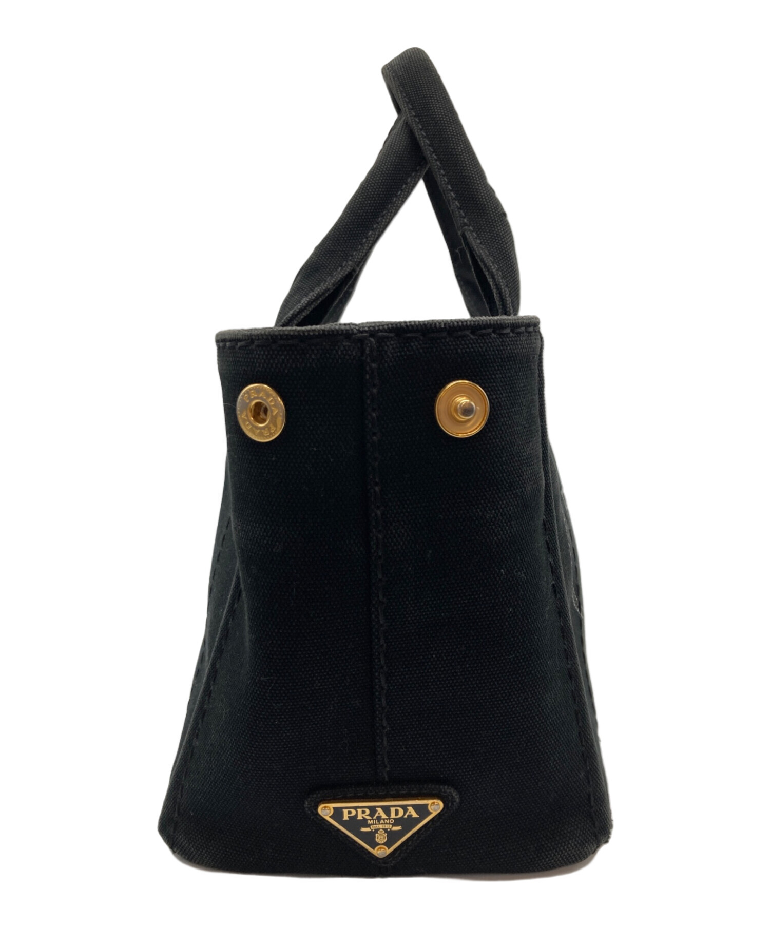 中古・古着通販】PRADA (プラダ) カナパデニムトートバッグ ブラック 