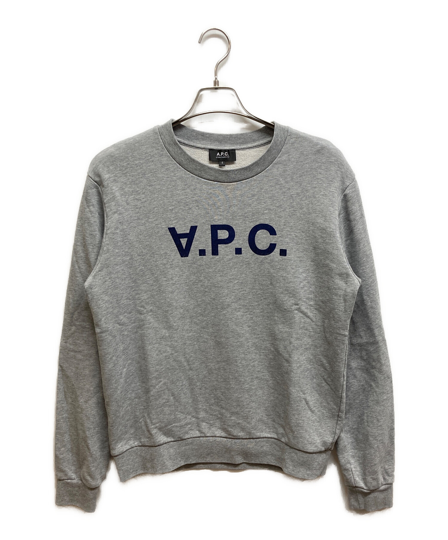 中古・古着通販】A.P.C. (アーペーセー) ロゴスウェット グレー サイズ 