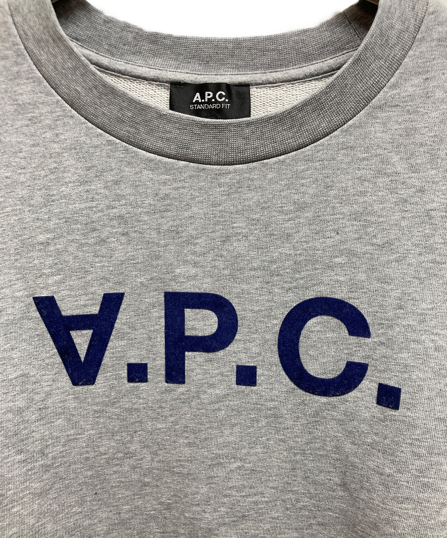 中古・古着通販】A.P.C. (アーペーセー) ロゴスウェット グレー サイズ 