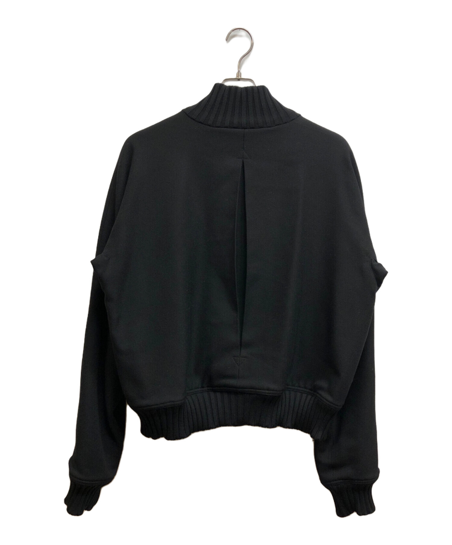 グッチ　革　アウター　ウール　黒色 中古・古着通販】GUCCI (グッチ) ウールボンバージャケット ブラック