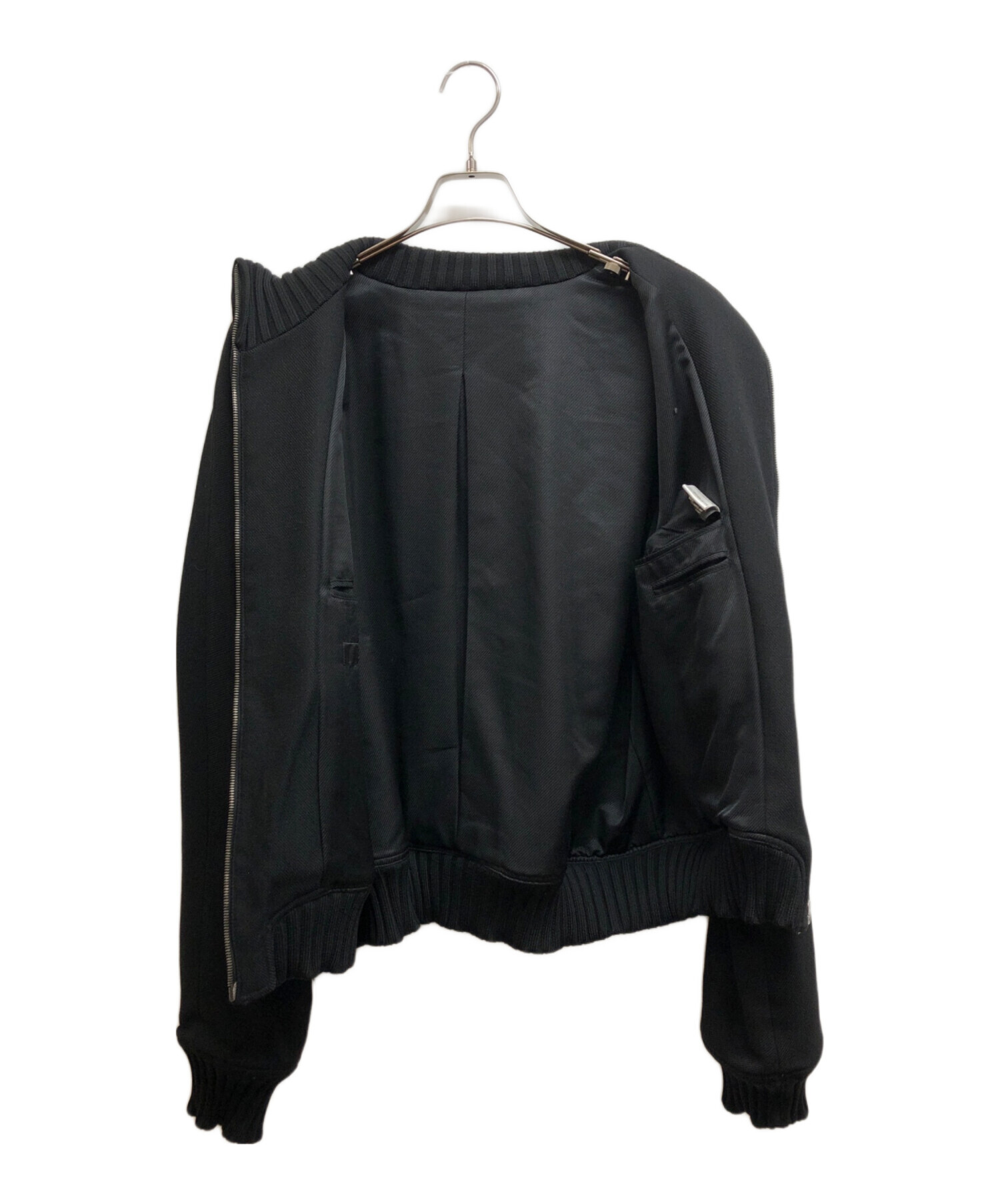 中古・古着通販】GUCCI (グッチ) ウールボンバージャケット ブラック