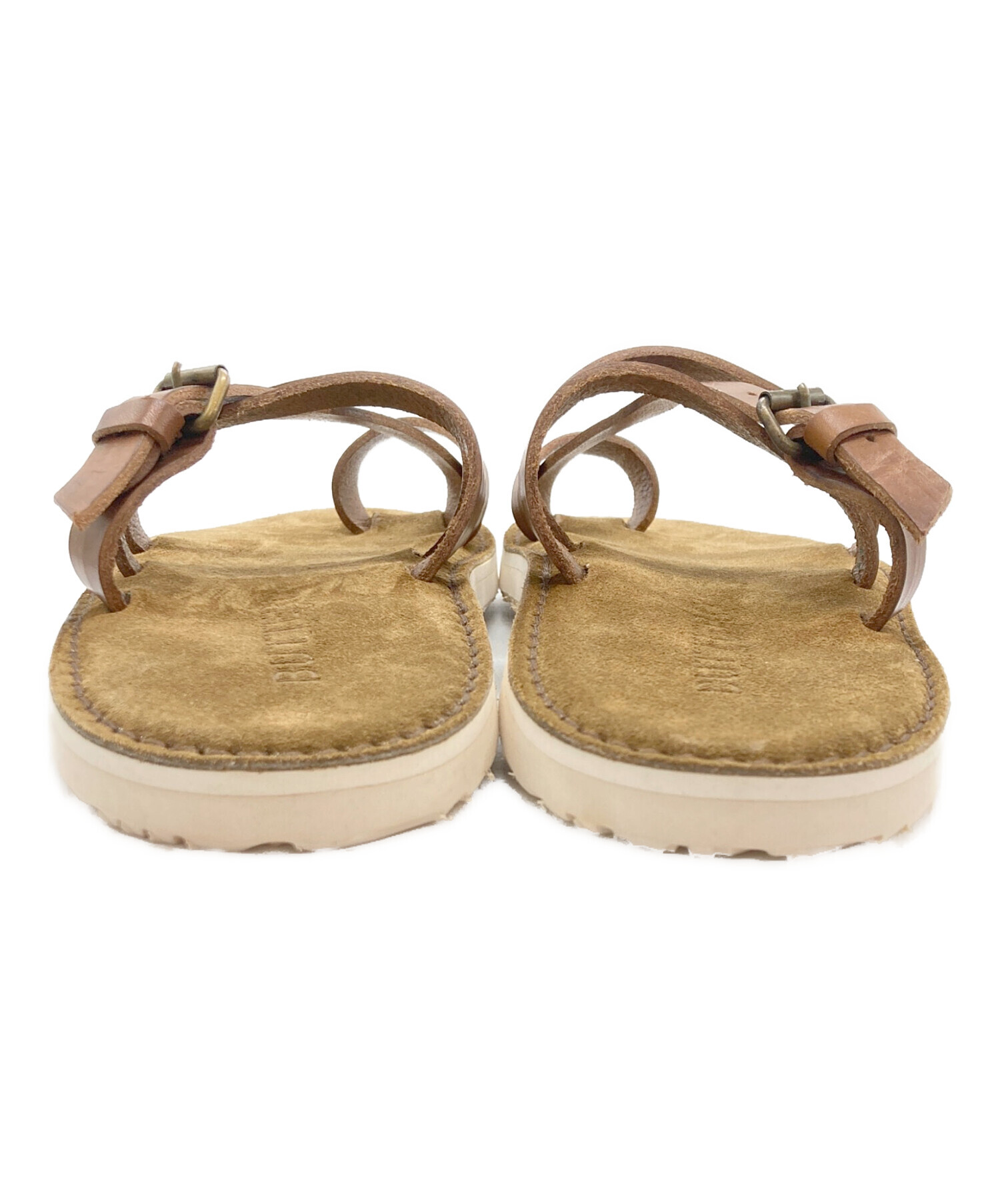 ラフ】BUTTERO ブラウン サンダル 39 ラフ】BUTTERO ブラウン サンダル