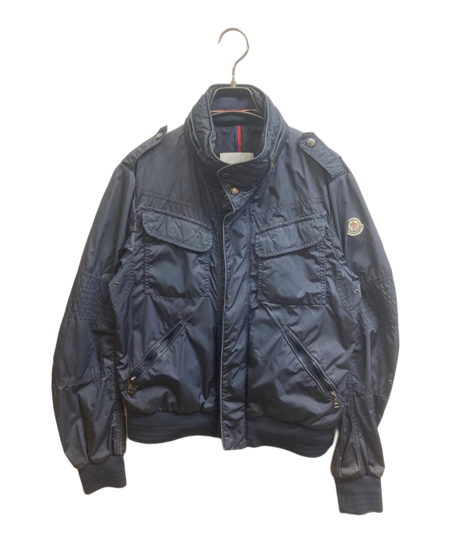 美品モンクレール ナイロン ブルゾン ネイビー　サイズ2 中古・古着通販】MONCLER (モンクレール) LEFORT ナイロンジャケット