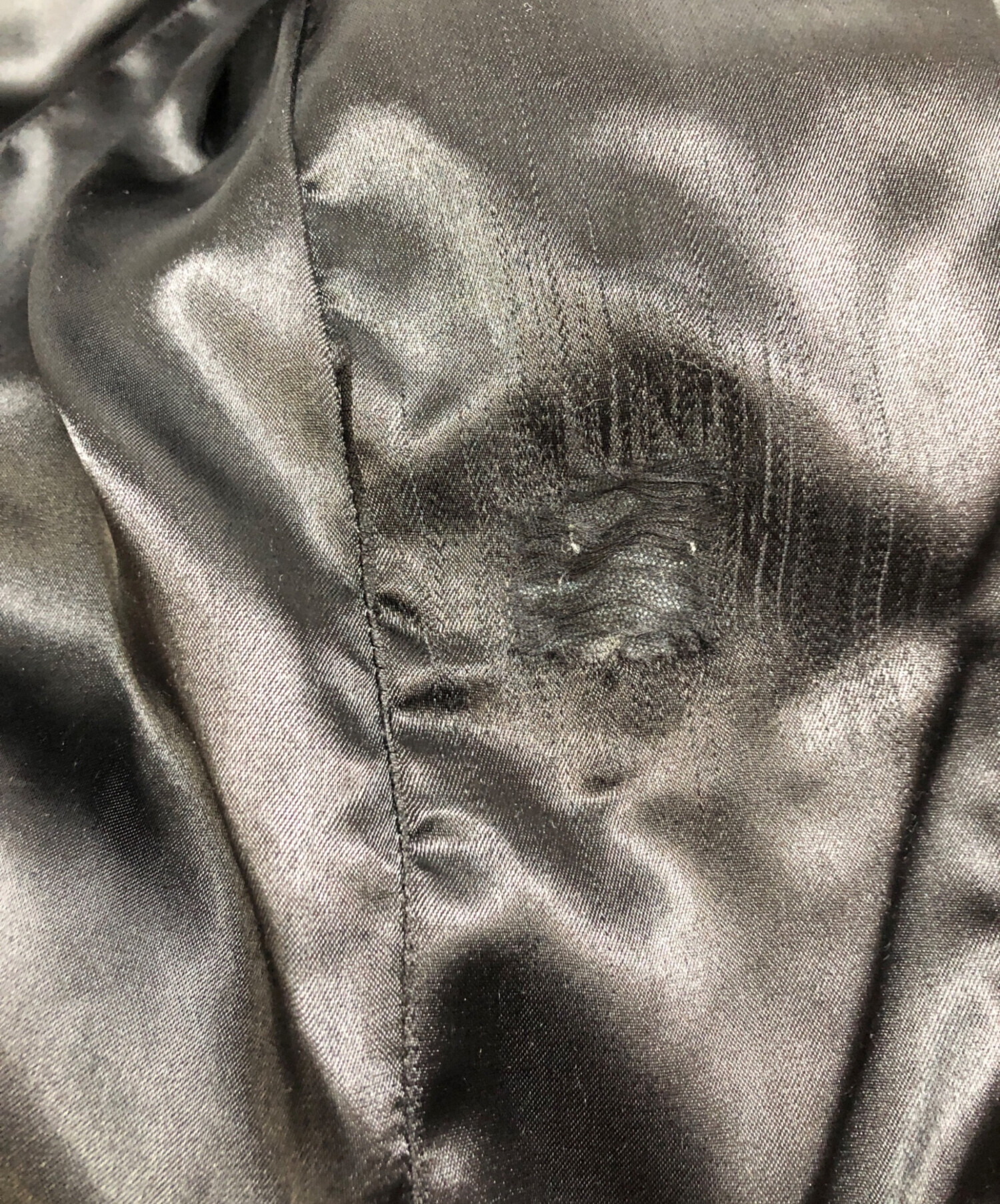 中古　アニエスベーオム　レザー　テーラードジャケット 中古・古着通販】agnes b homme (アニエスベーオム) シープレザー