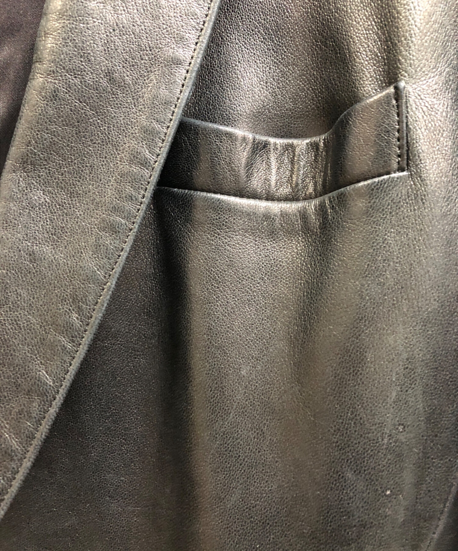 中古・古着通販】agnes b homme (アニエスベーオム) レザーテーラード