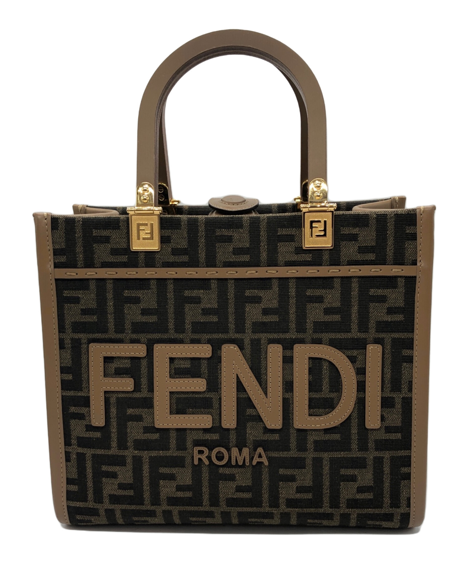 中古・古着通販】FENDI (フェンディ) サンシャイン スモール ブラウン 