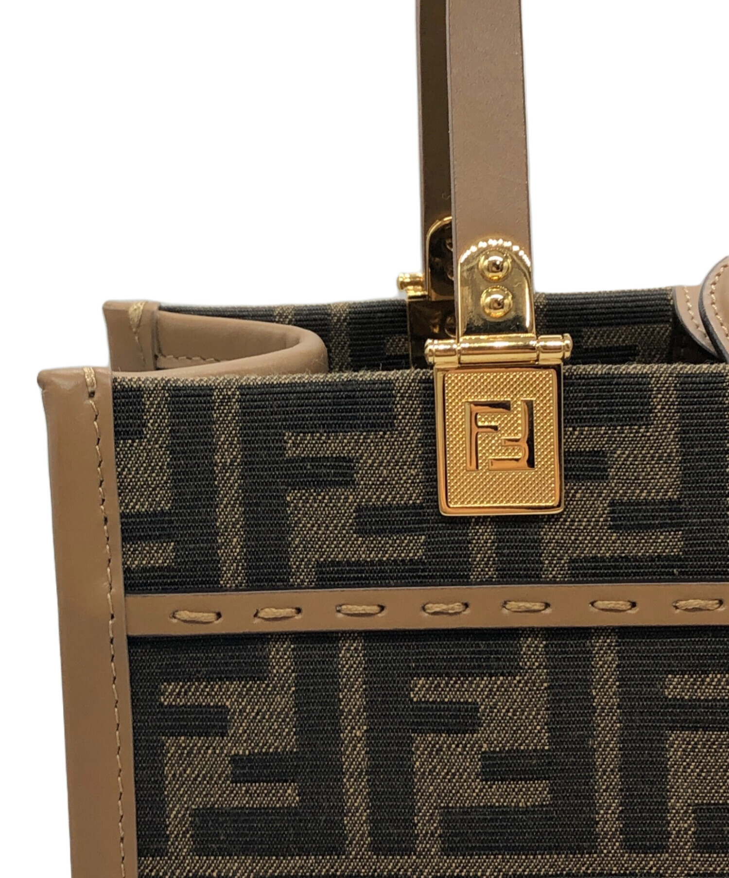 中古・古着通販】FENDI (フェンディ) サンシャイン スモール ブラウン