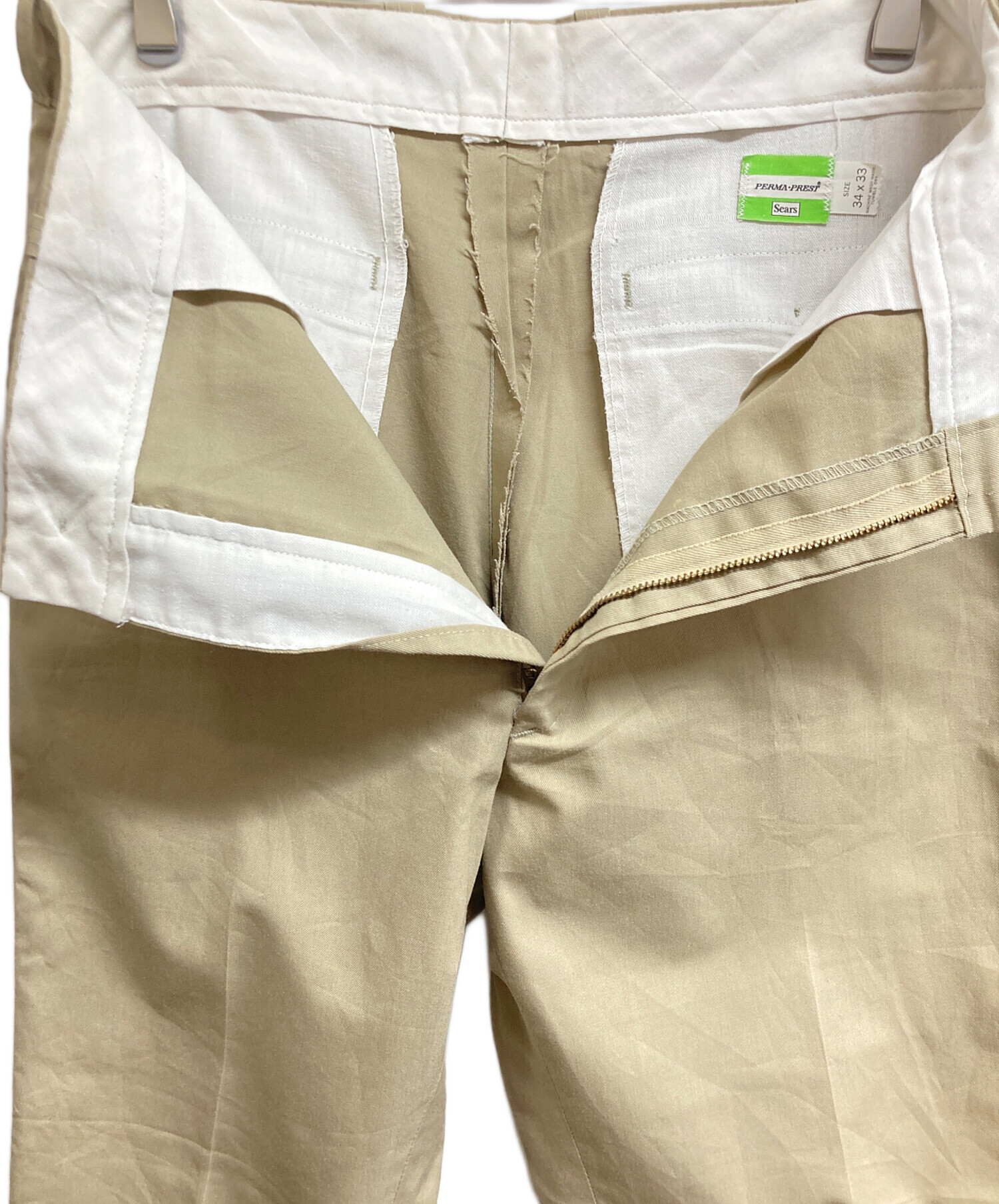 中古・古着通販】Sears (シアーズ) ワークパンツ ベージュ サイズ:34 