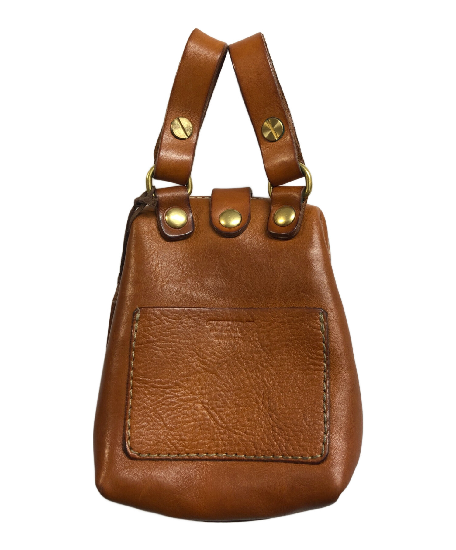 中古・古着通販】Herz (ヘルツ) 口枠レザーベルトポーチ｜ブランド