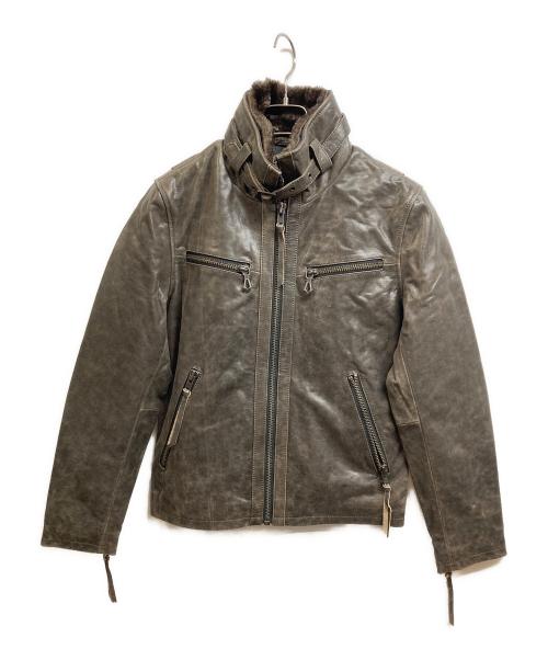 90s Rossano レザージャケット ライダース ボアライナー付 古着 90s Rossano レザージャケット ライダース ボアライナー付 古着