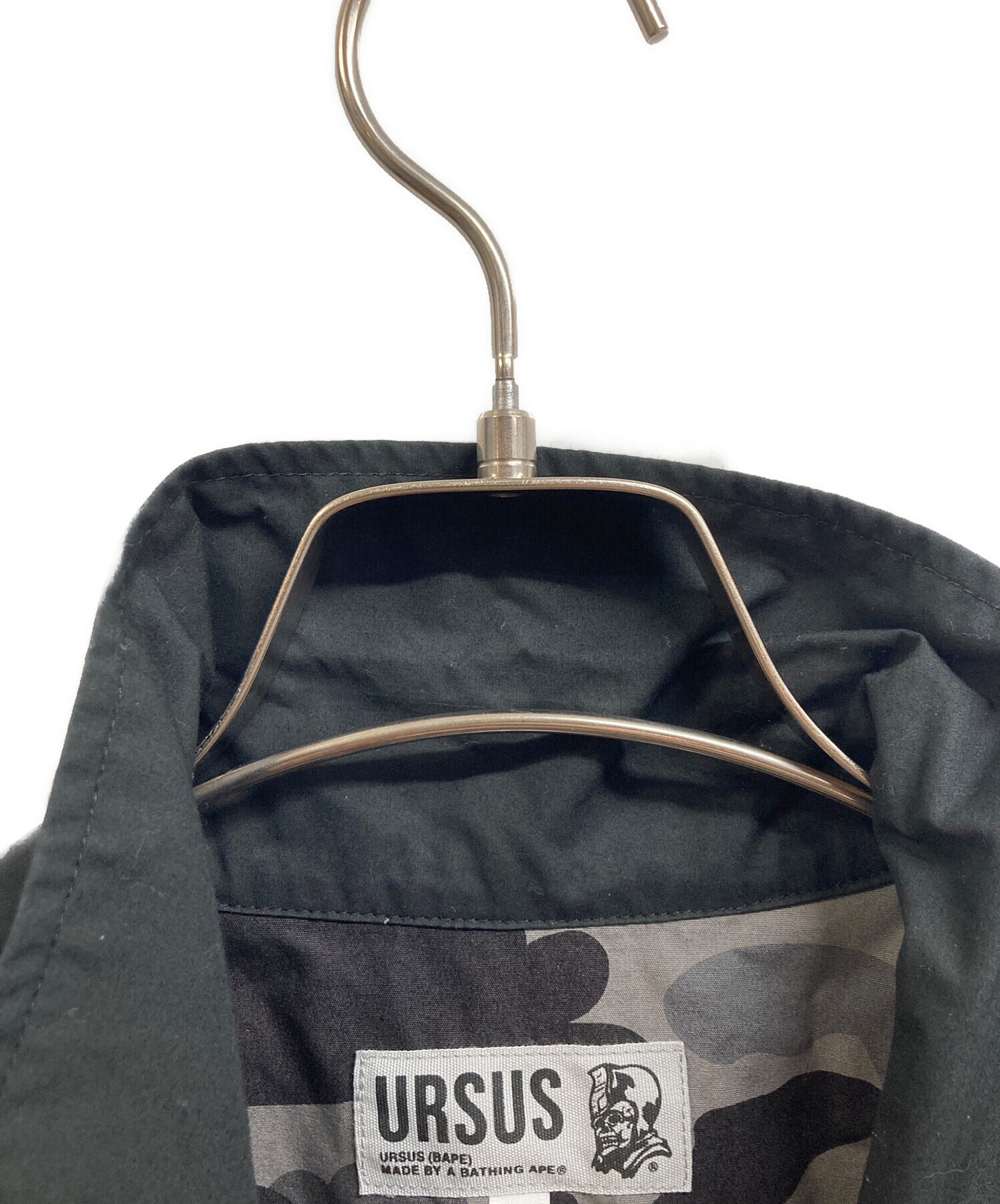中古・古着通販】URSUS BAPE (アーサスベイプ) 半袖シャツ ブラック