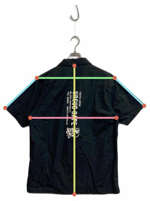 中古・古着通販】URSUS BAPE (アーサスベイプ) 半袖シャツ ブラック