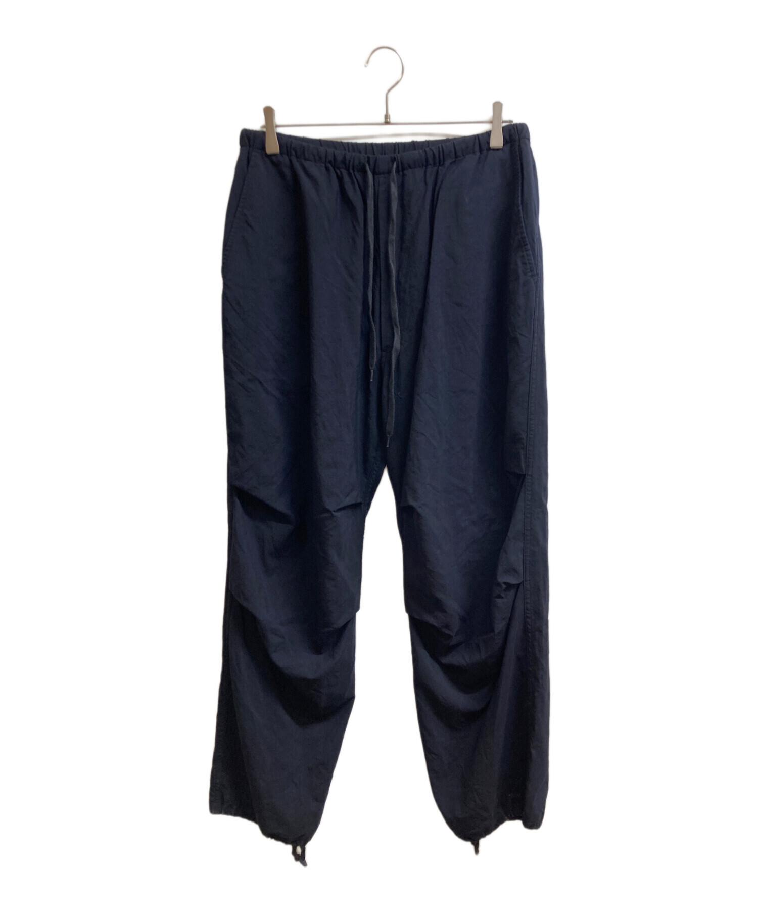 中古・古着通販】COMOLI (コモリ) ウール ニータックパンツ ネイビー