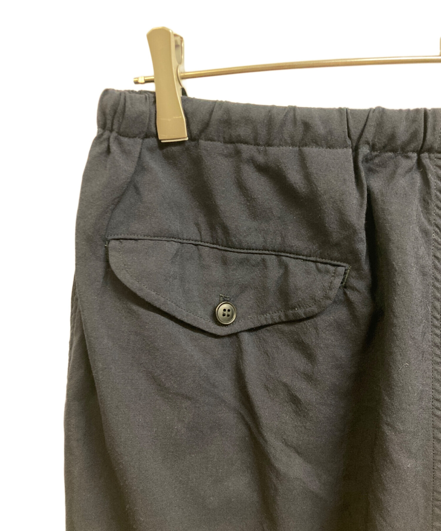 中古・古着通販】COMOLI (コモリ) ウール ニータックパンツ ネイビー