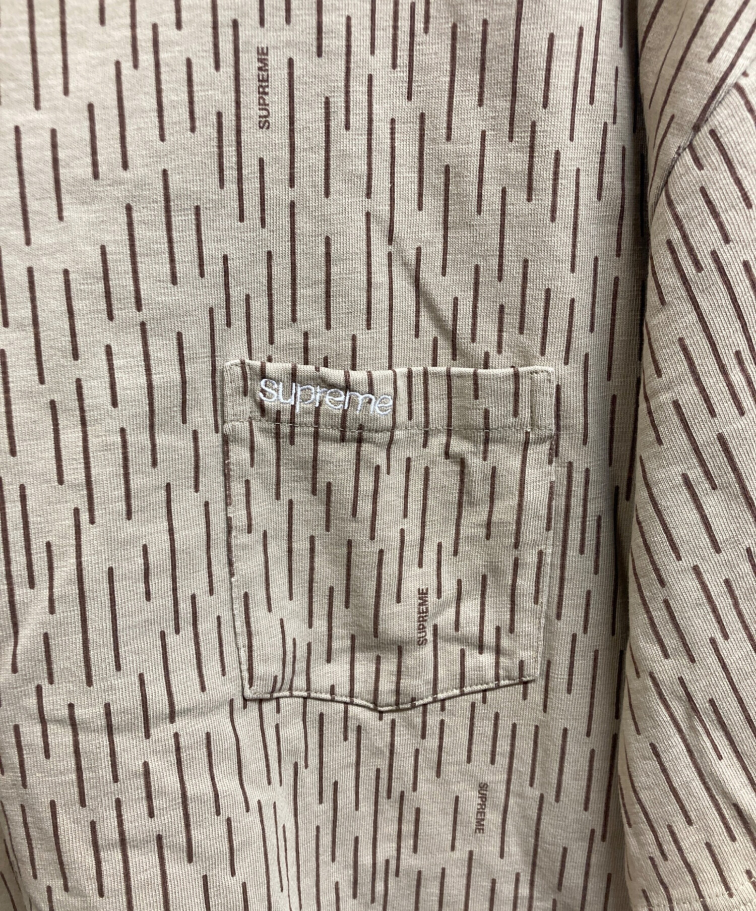 中古・古着通販】Supreme (シュプリーム) 24FW S/S Pocket Tee Tan 