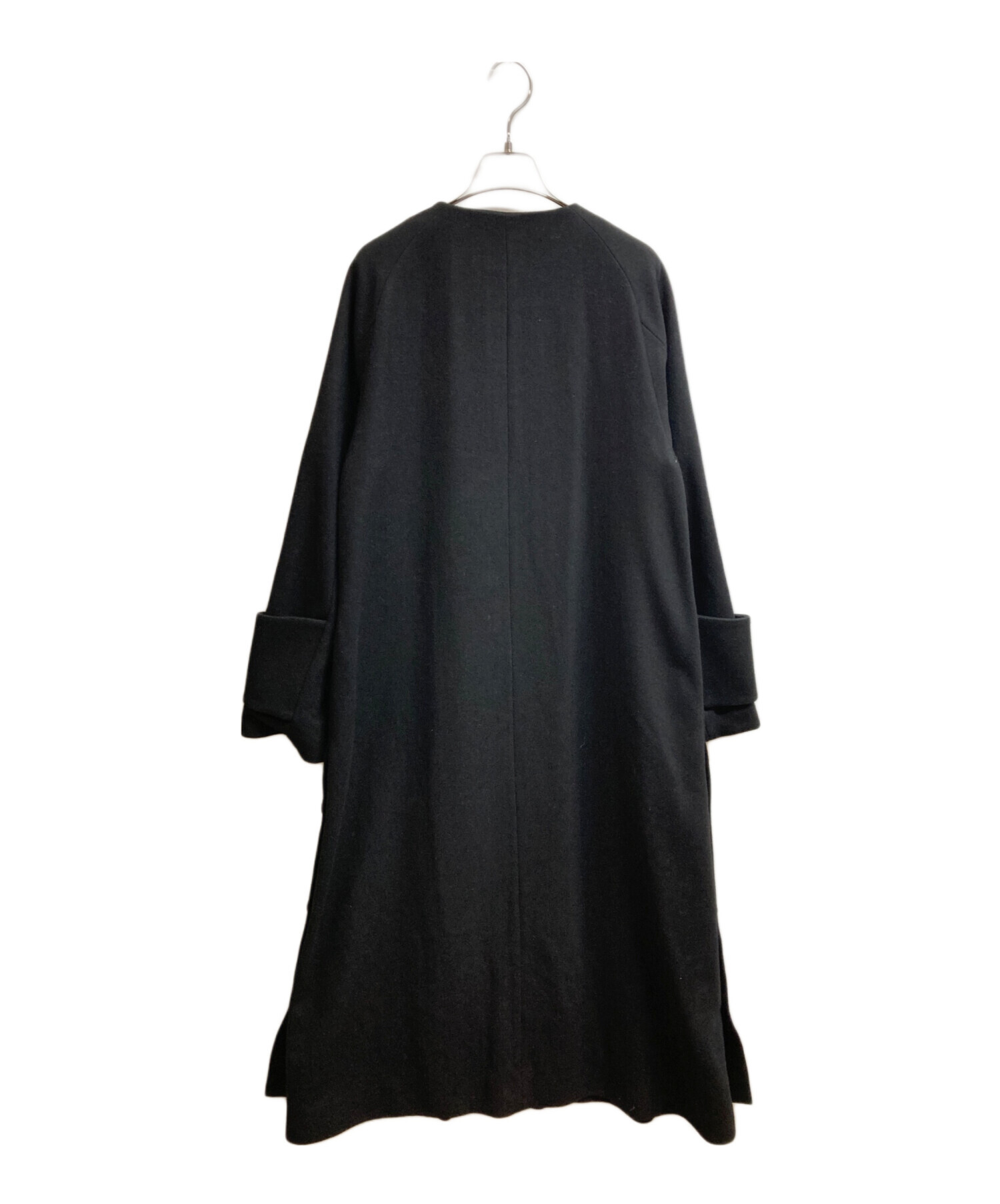 中古・古着通販】UN3D. (アンスリード) NO COLLAR CUFFS COAT ブラック 