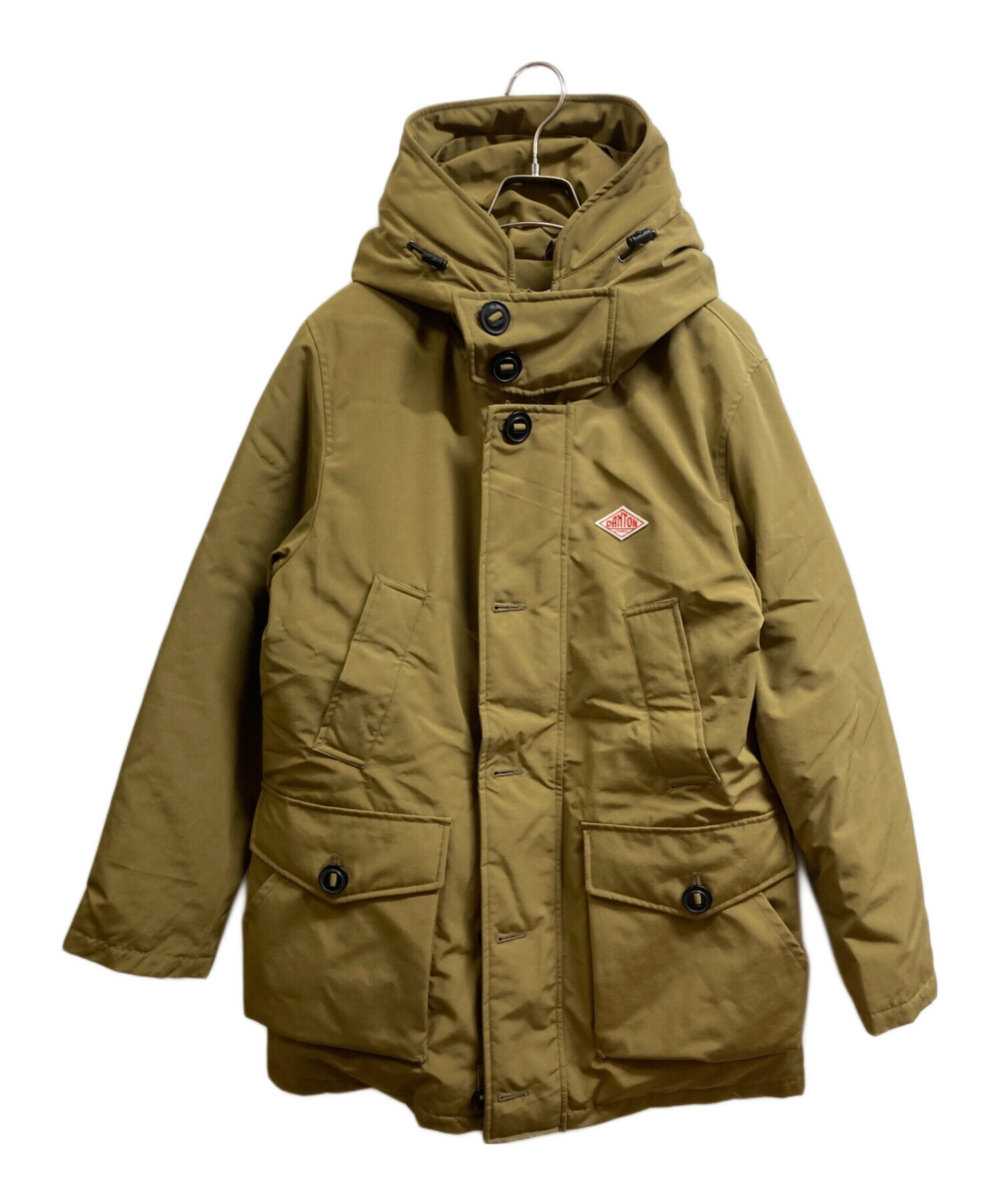 美品 DANTON ダントン ナイロンタフタフードコート ベージュ 36 Bshop