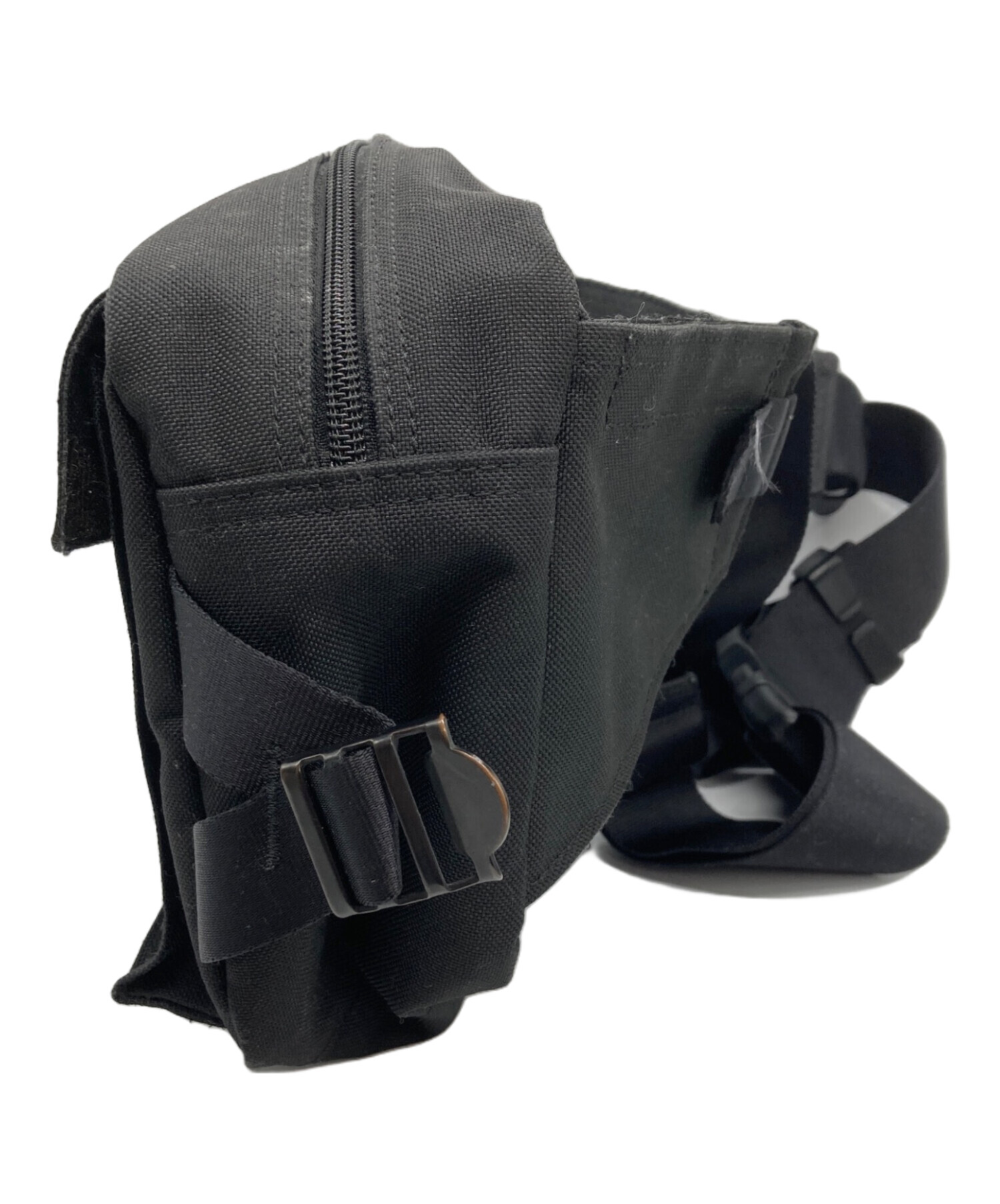 PORTER ボディバッグ ブラック デニム　中古美品 中古・古着通販】PORTER (ポーター) ボディバッグ ブラック サイズ:F